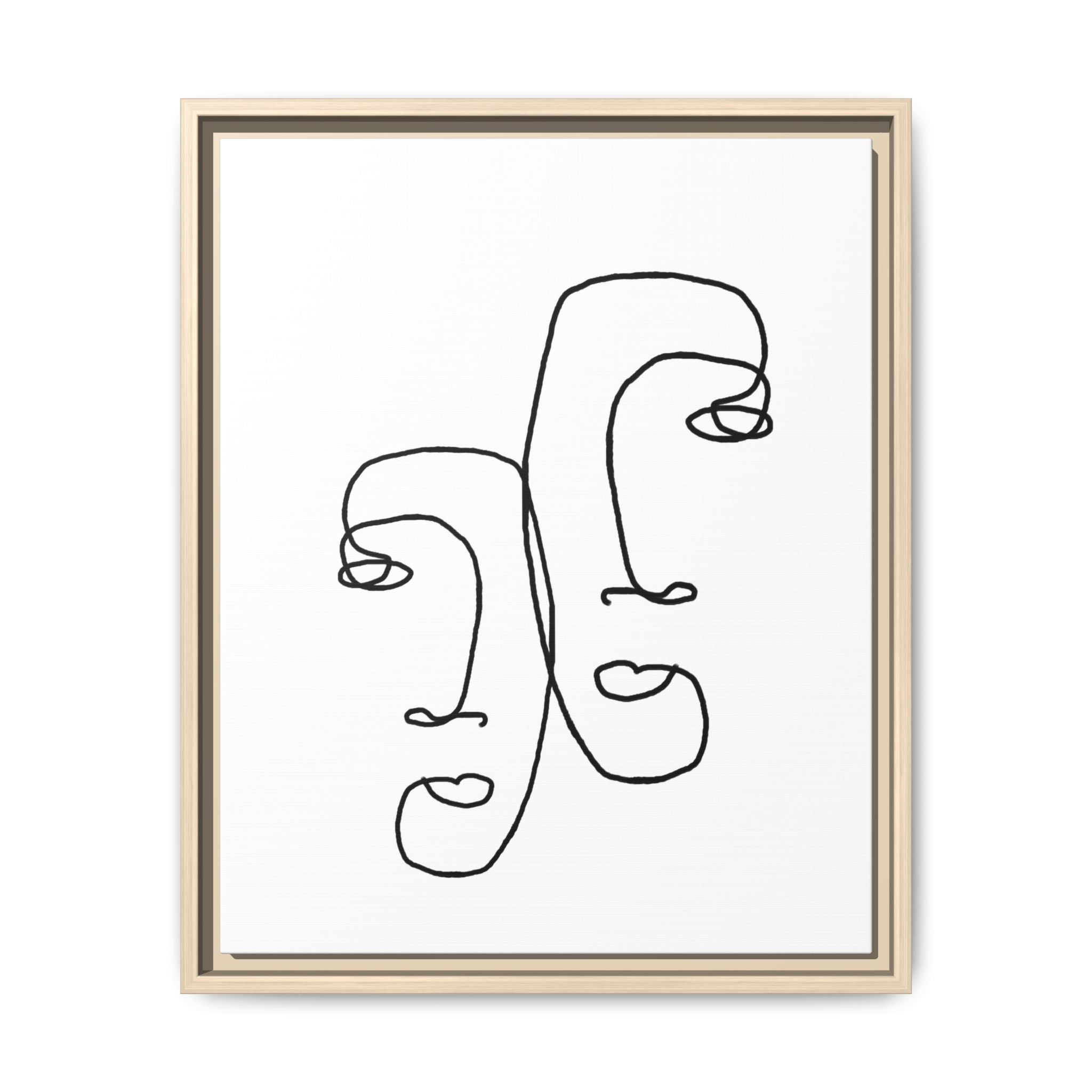 Silent Dual Reflections - Framed