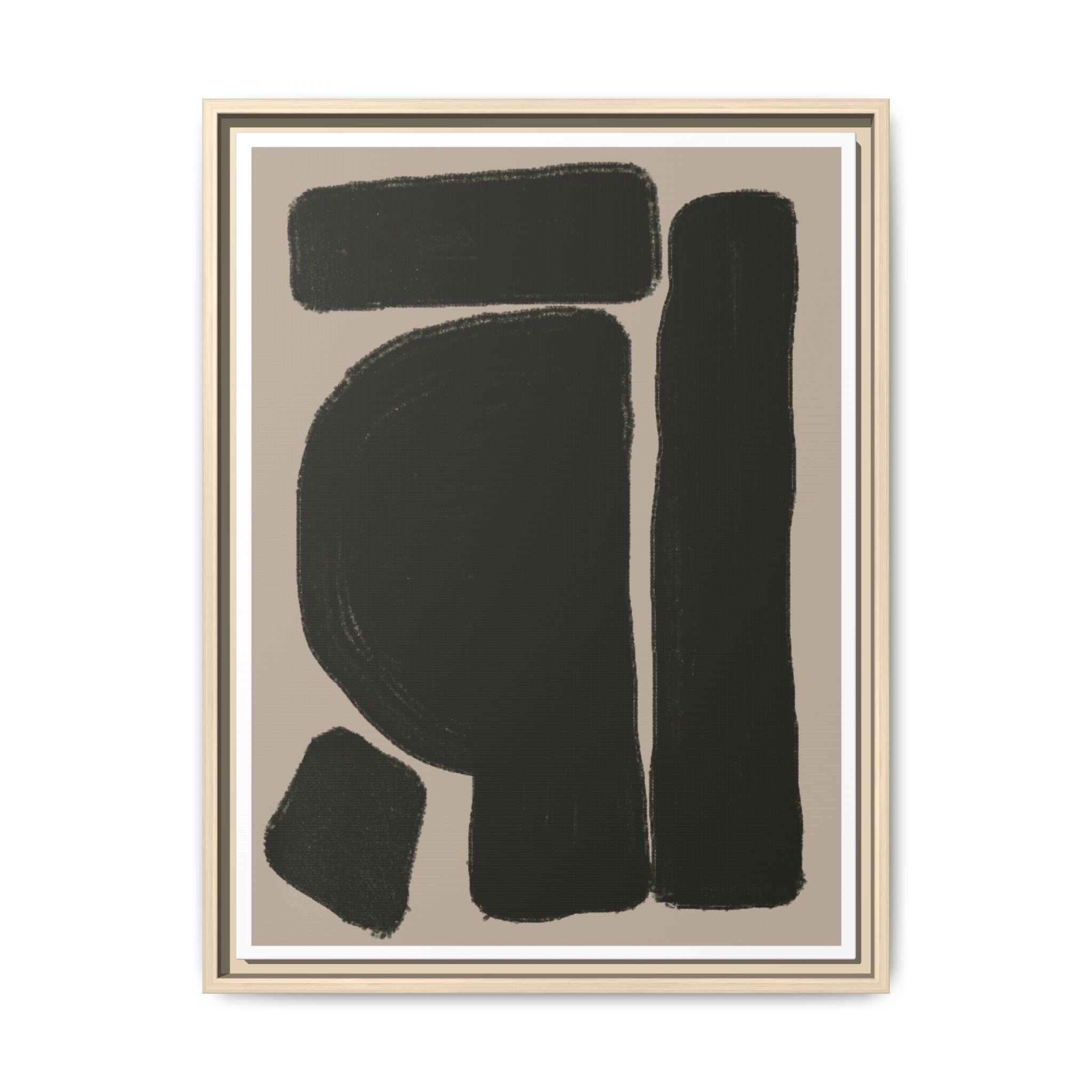 Velvet Obsidian Forms - Framed