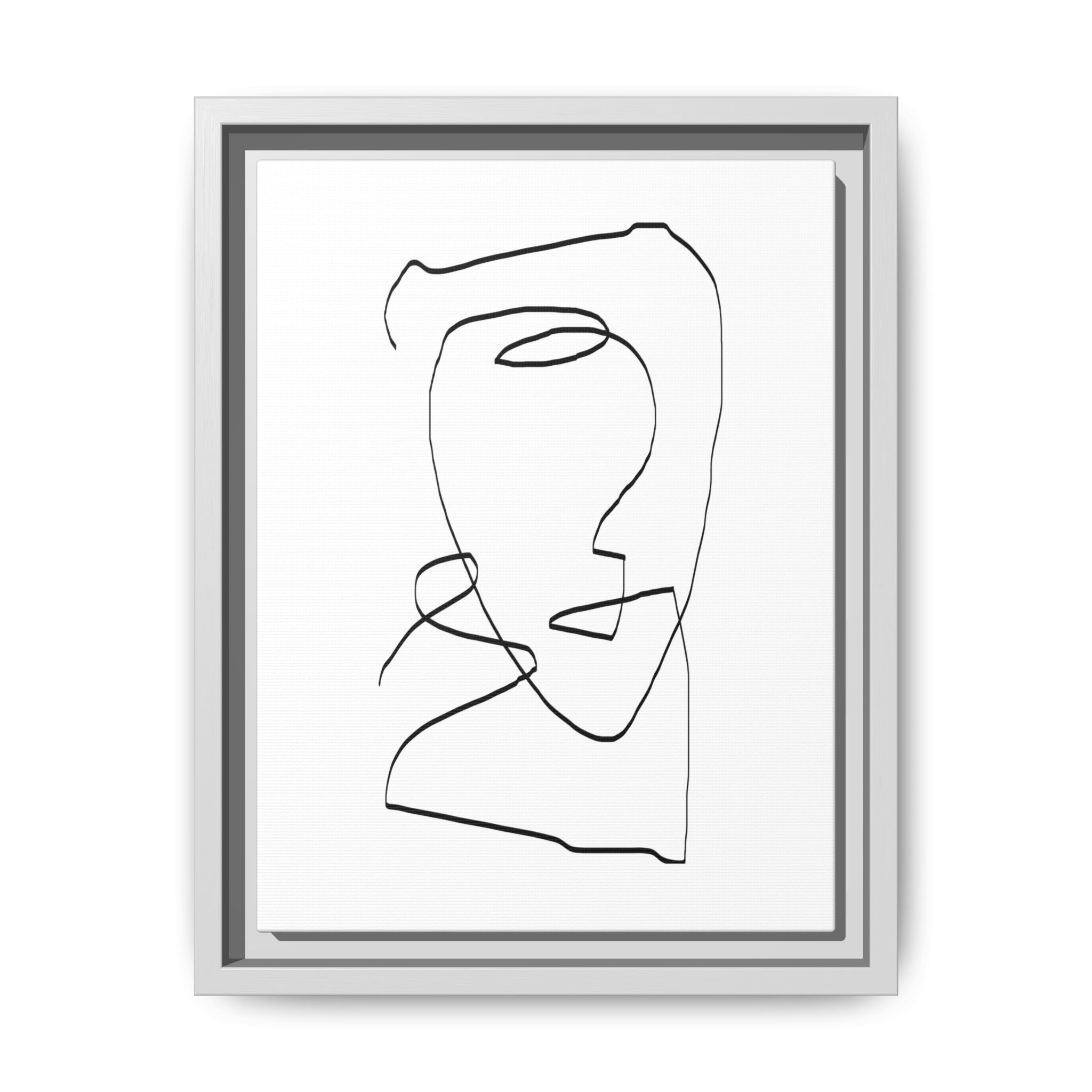 Silent Contour Reverie - Framed