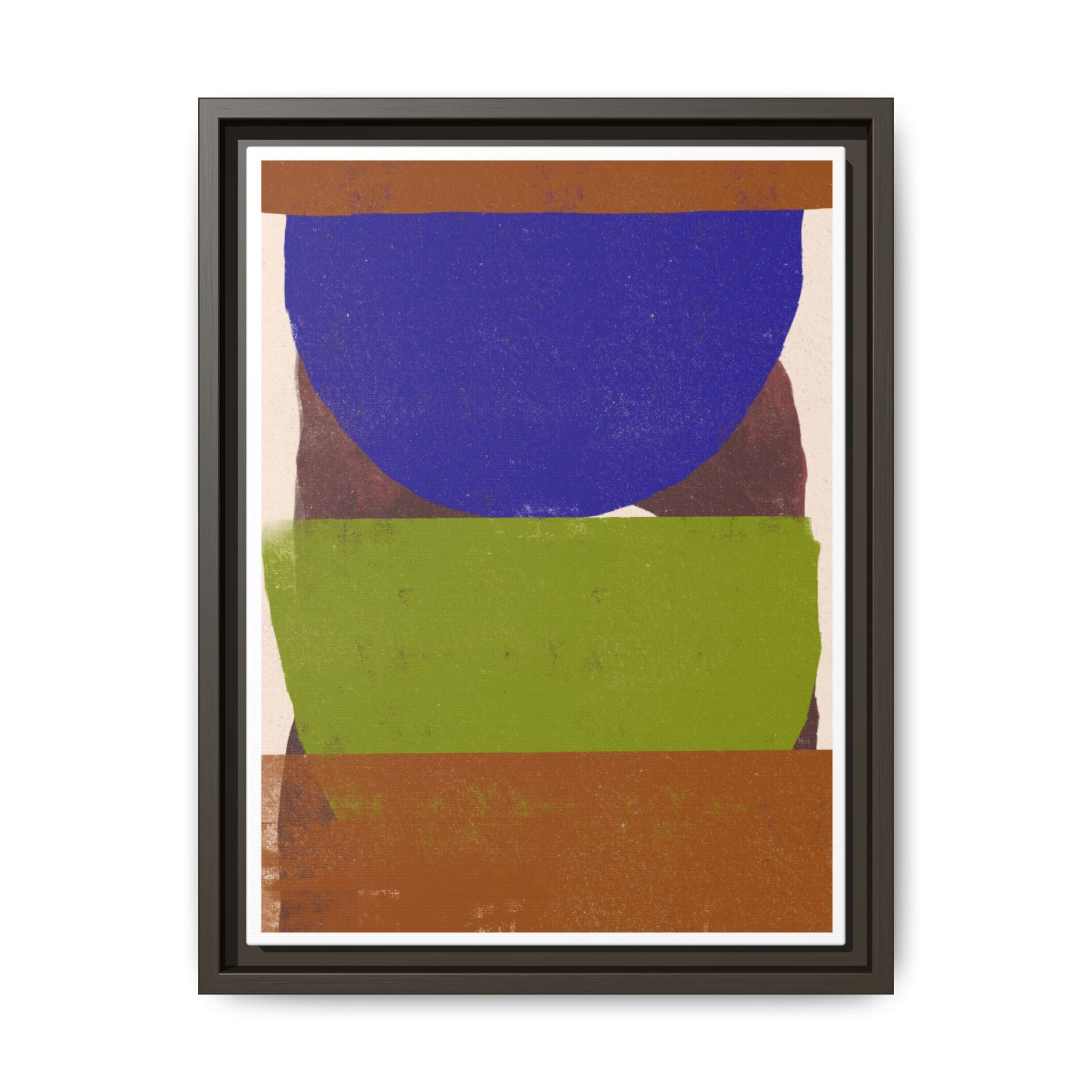 Cobalt Meadow Horizon - Framed