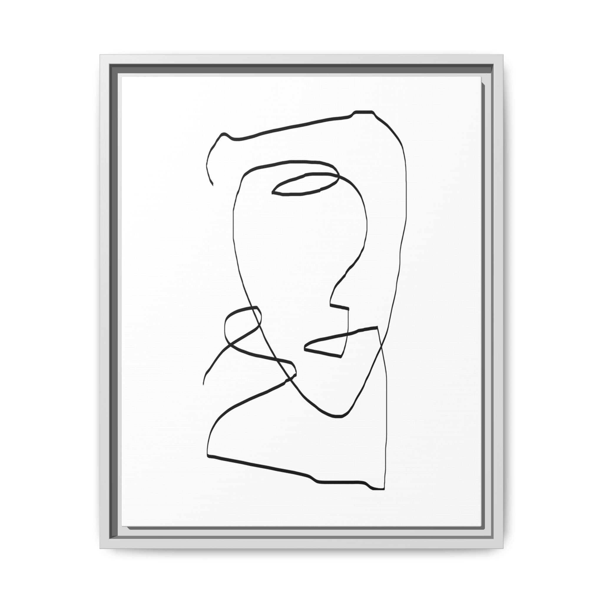 Silent Contour Reverie - Framed