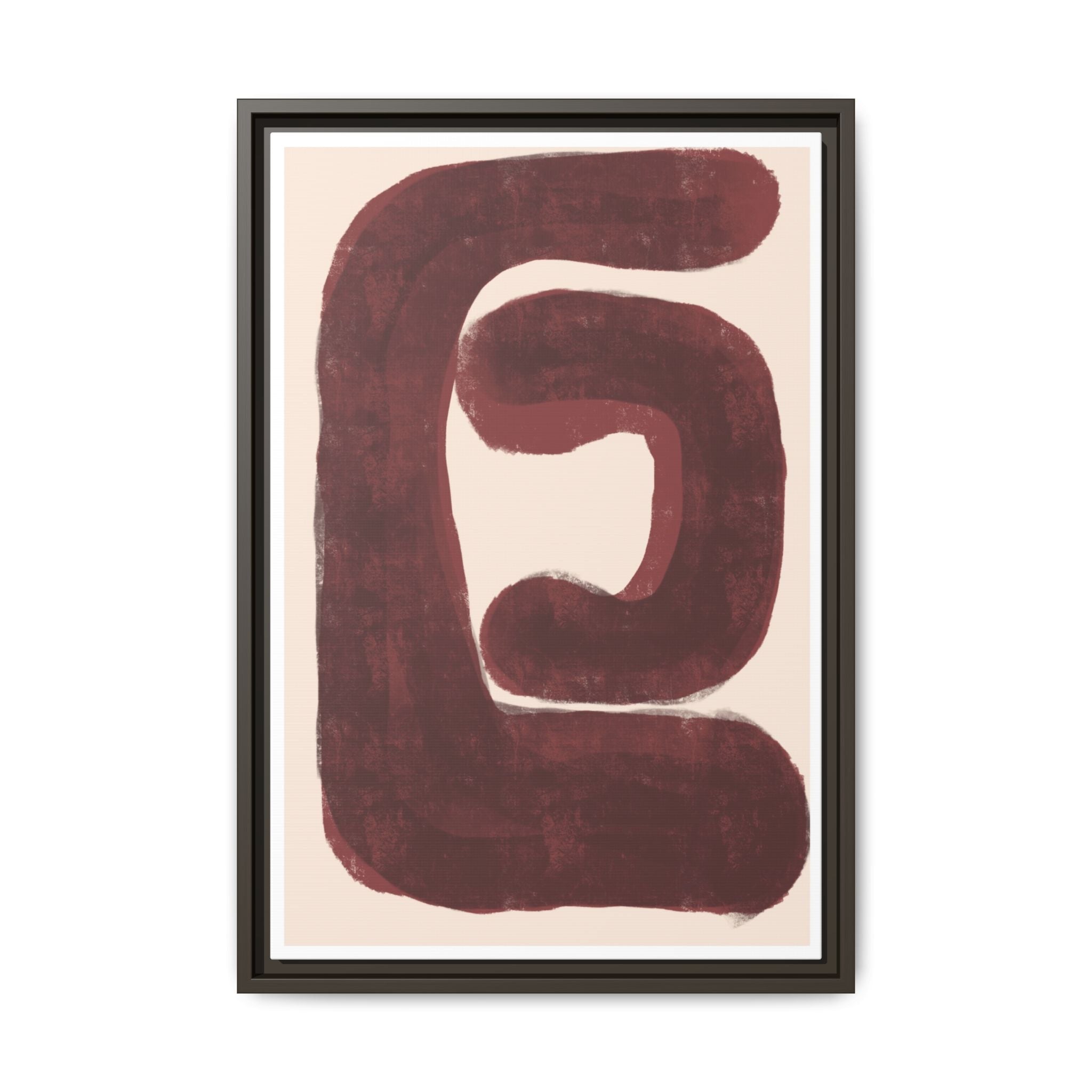 Burgundy Echo Form - Framed