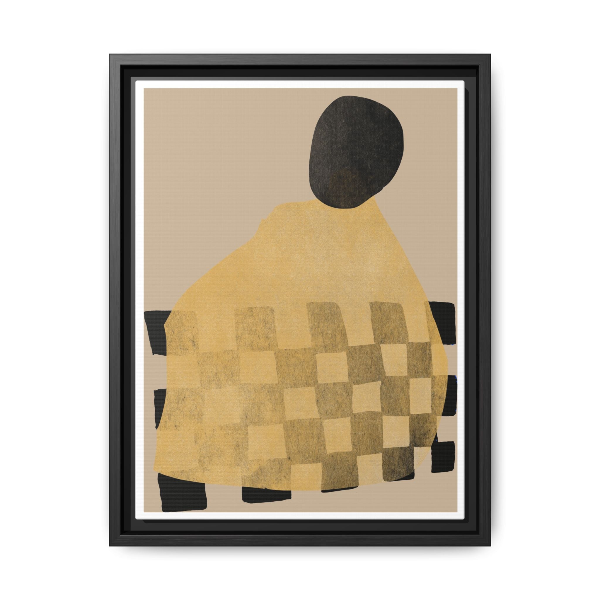 Golden Hearth Pattern Drift - Framed