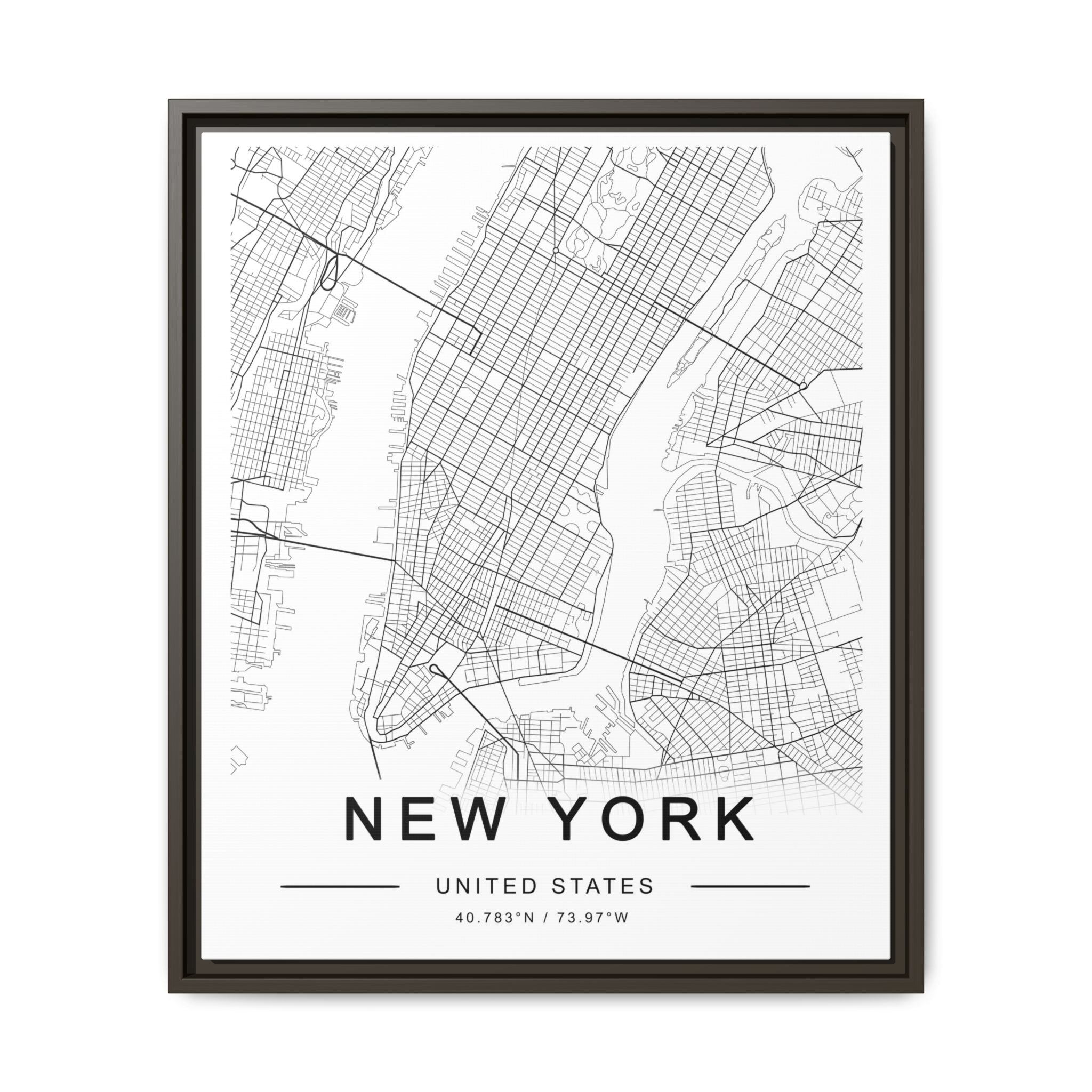 Metropolitan Gridline Reverie - Framed