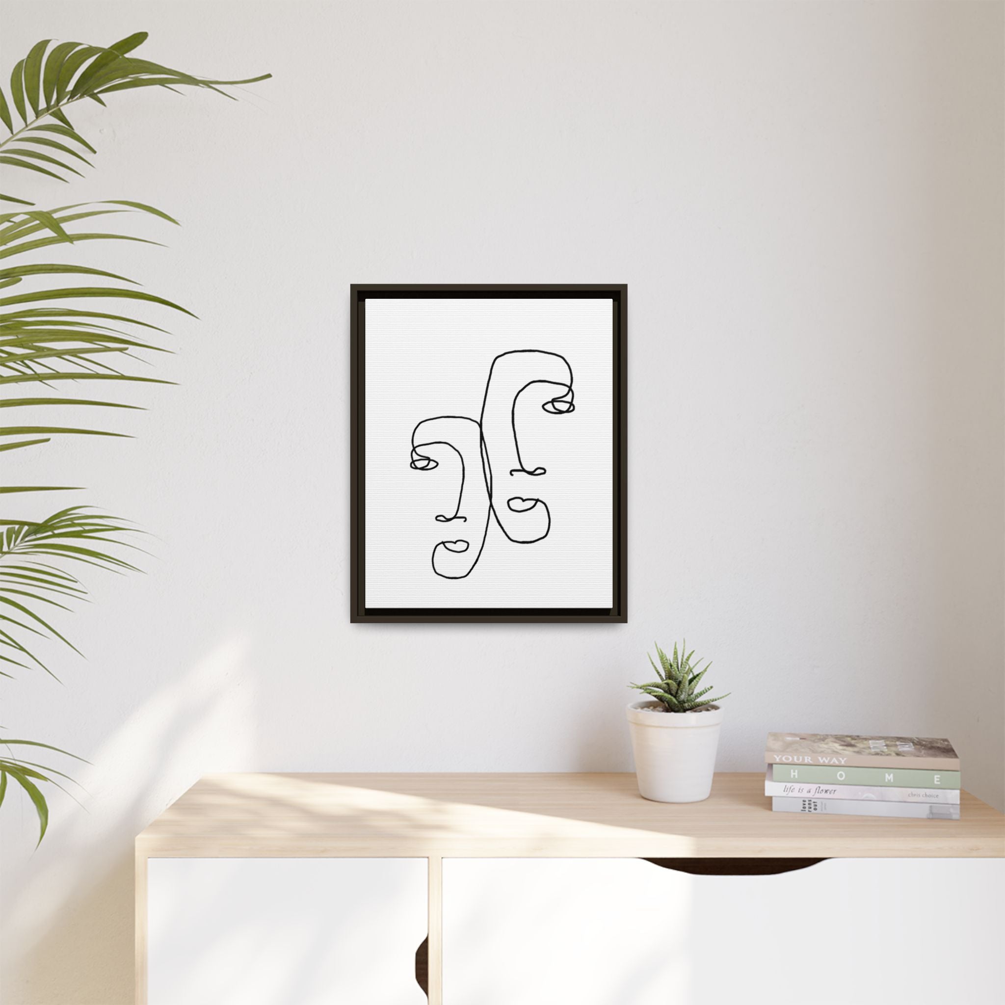 Silent Dual Reflections - Framed