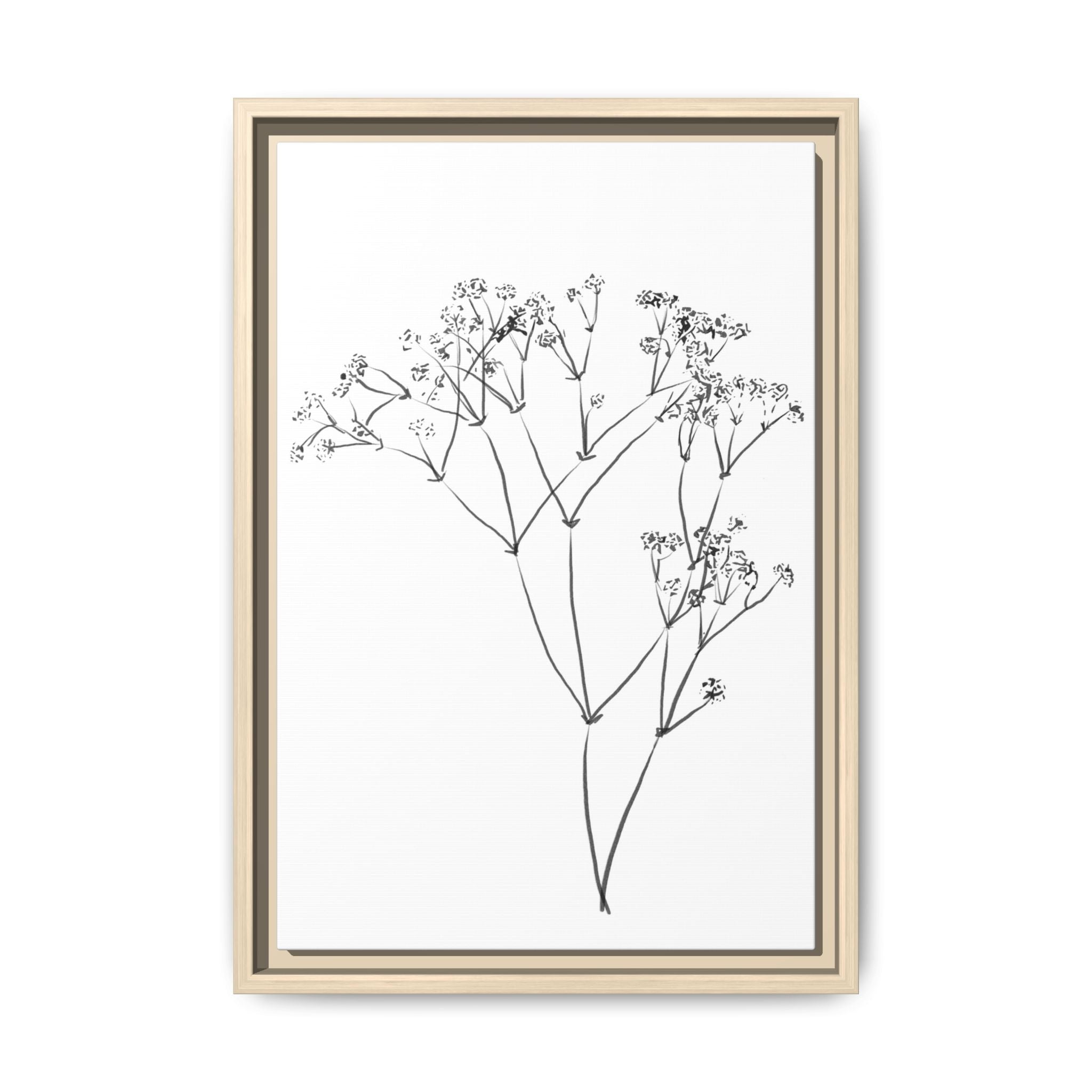 Whispering Meadow Sketch - Framed