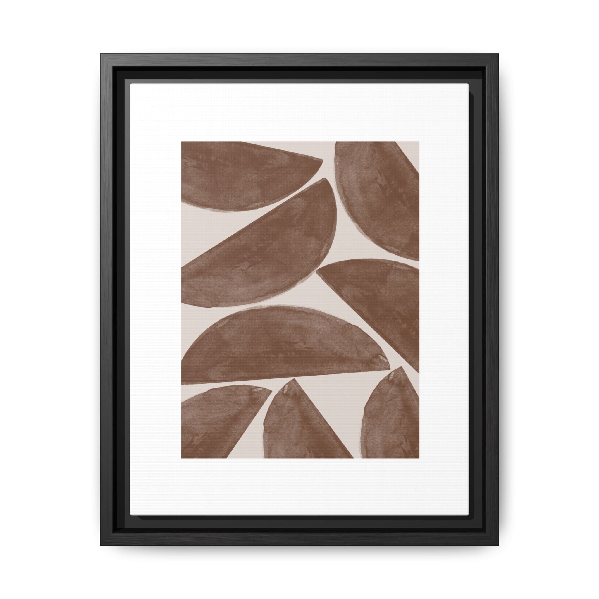 Terracotta Crescent Rhythm - Framed