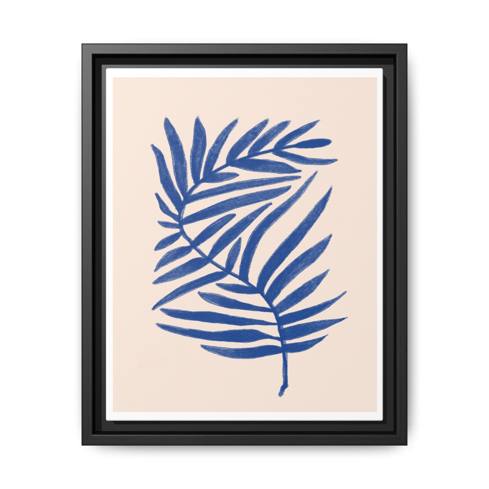 Sapphire Frond Harmony - Framed