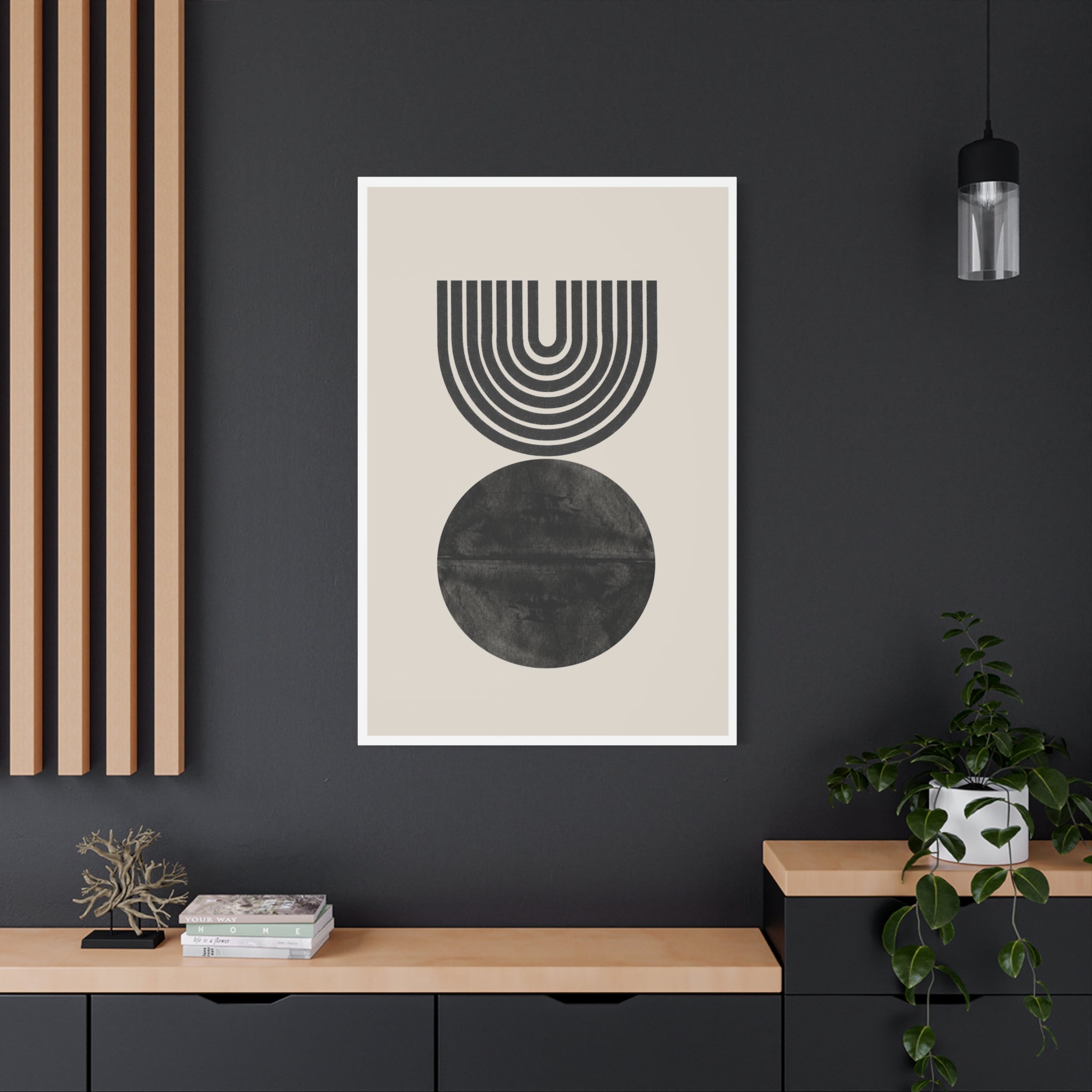 Obsidian Echo Arches - Canvas