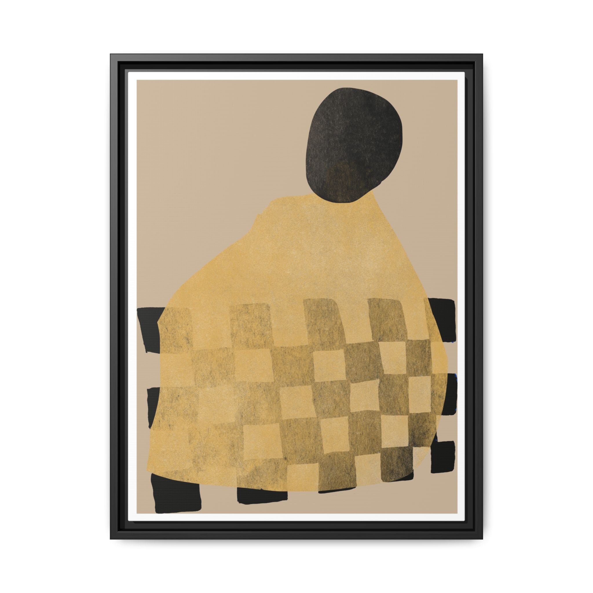 Golden Hearth Pattern Drift - Framed