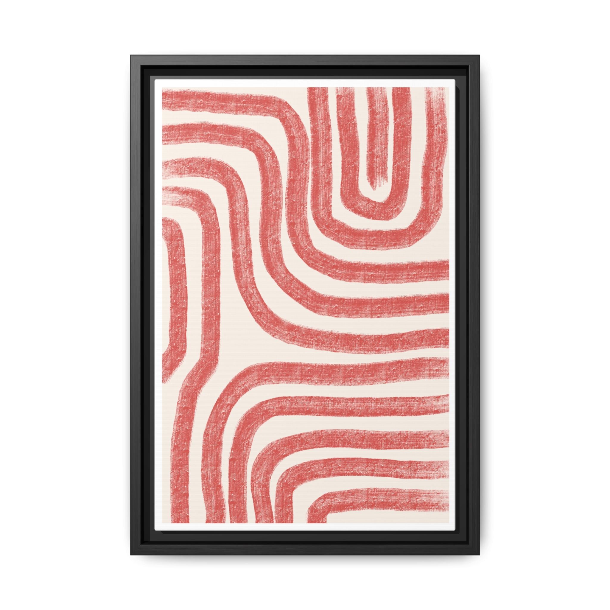 Coral Drift Pathways - Framed