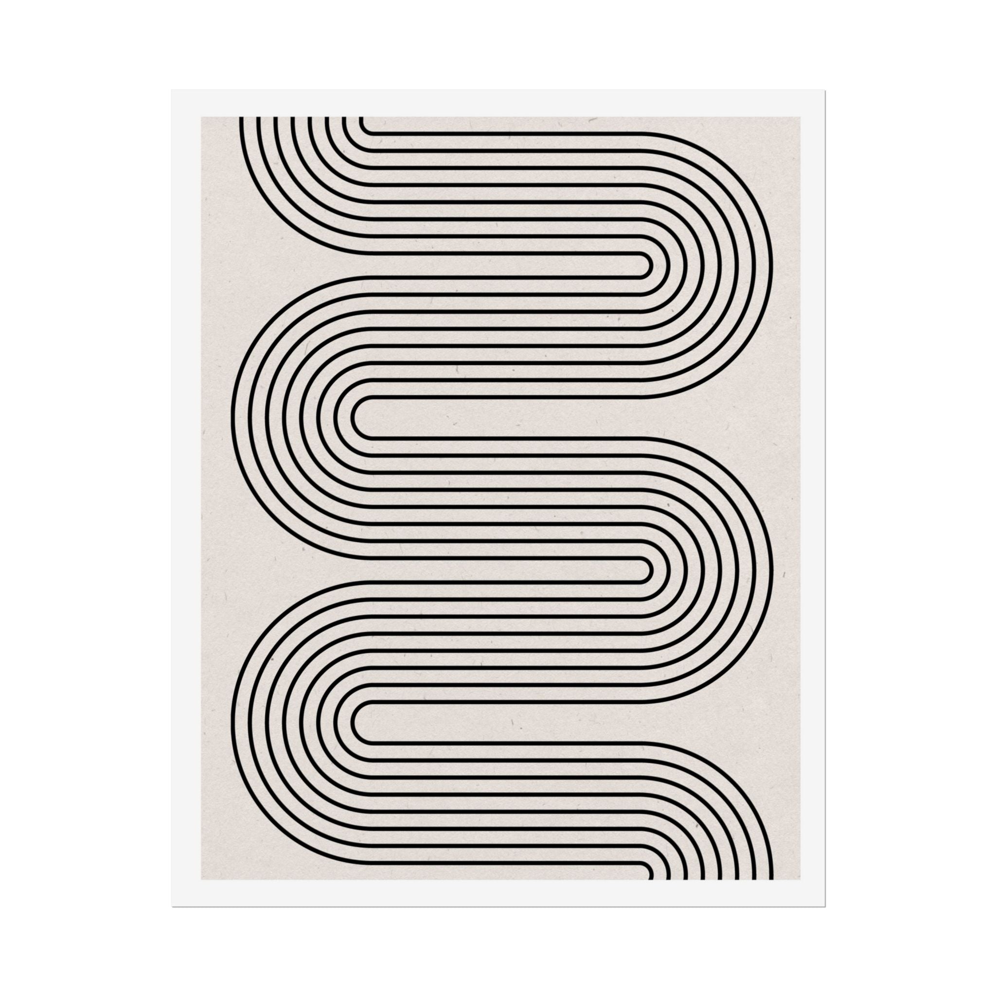Monoline Rhythm Cascade - Poster