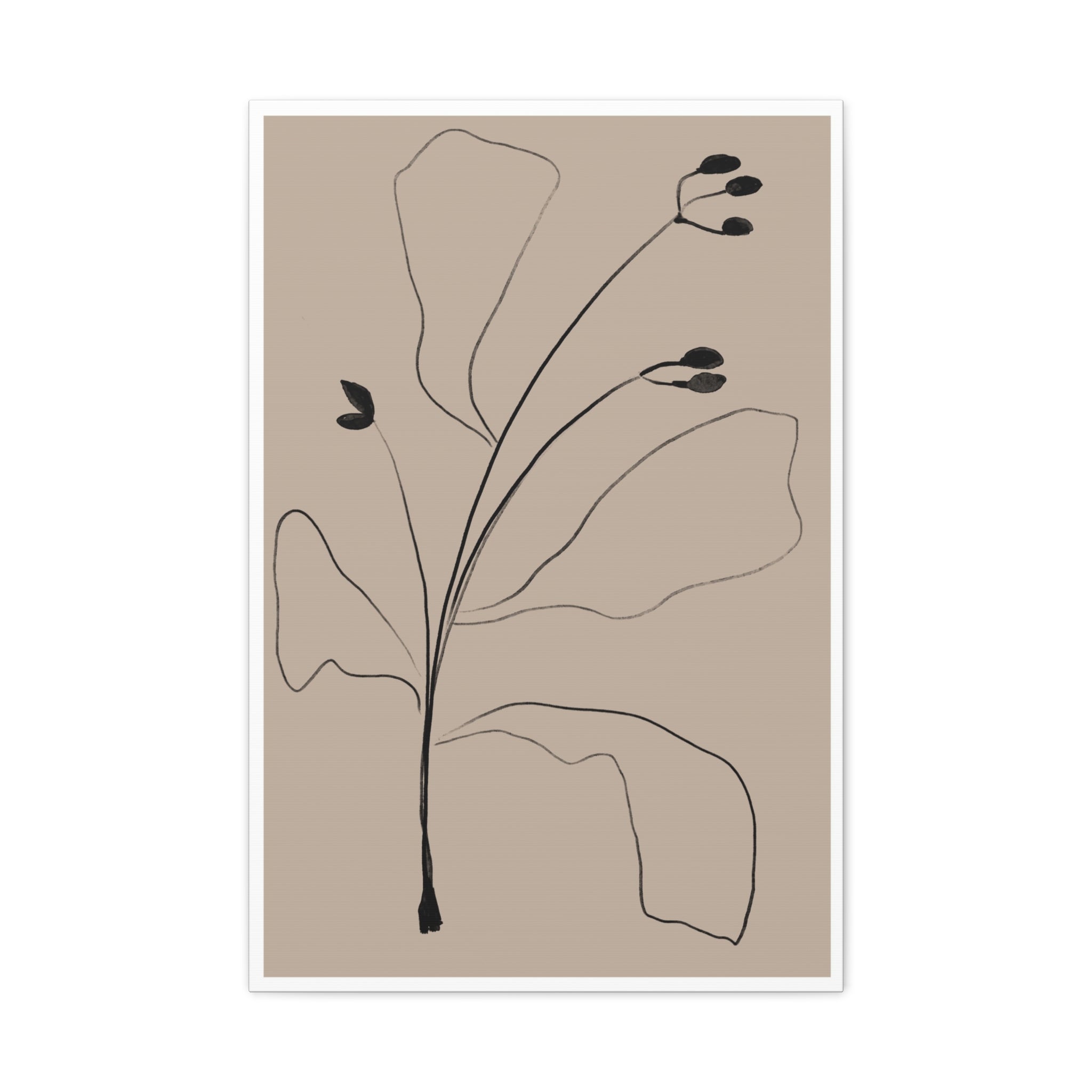 Quiet Botanical Gesture - Canvas