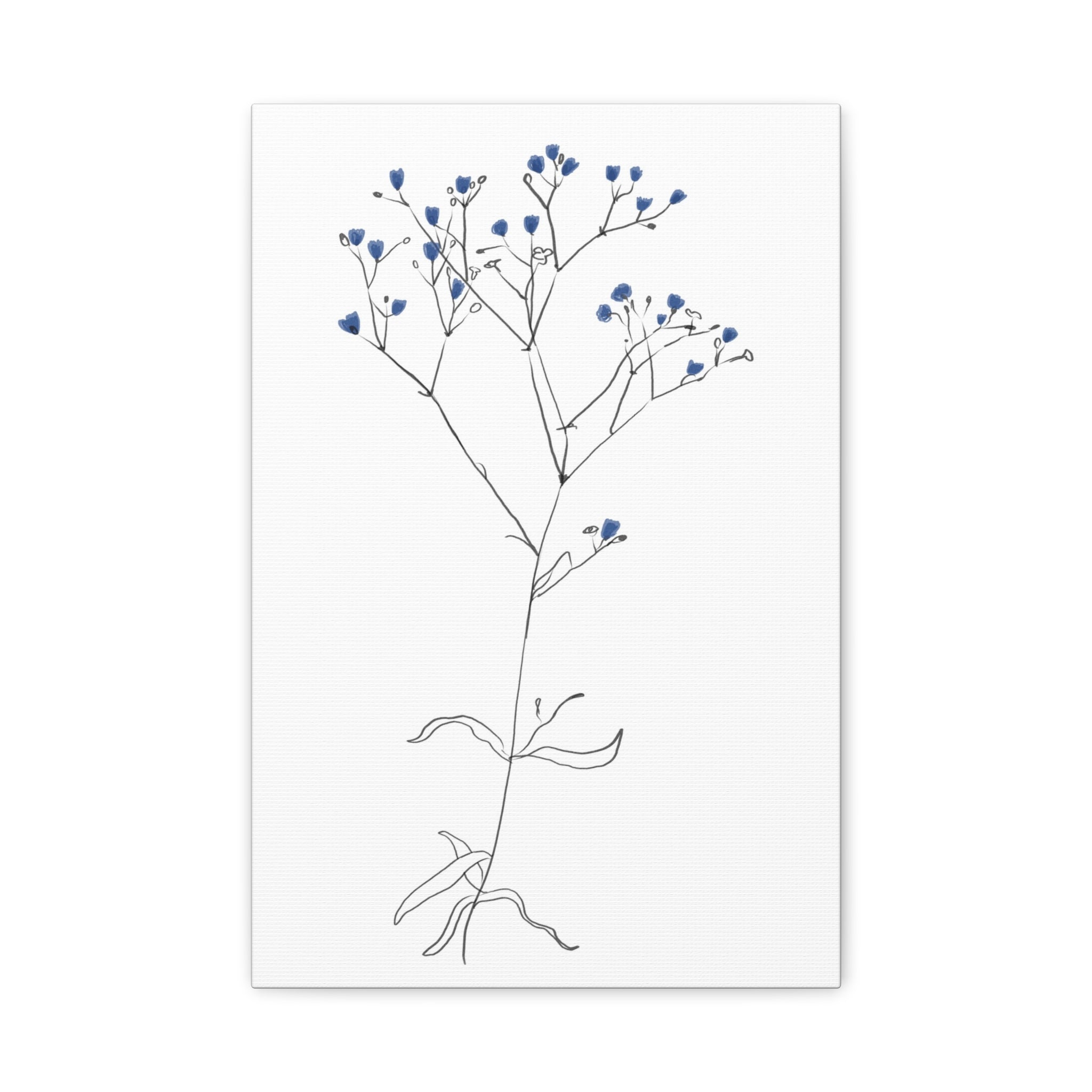 Blue Meadow Whisper - Canvas