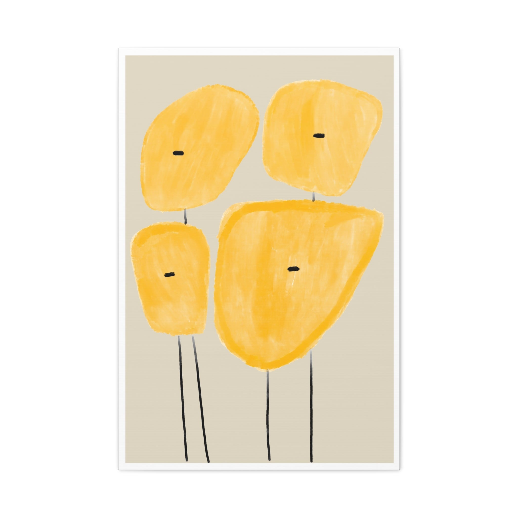 Golden Meadow Figures - Canvas