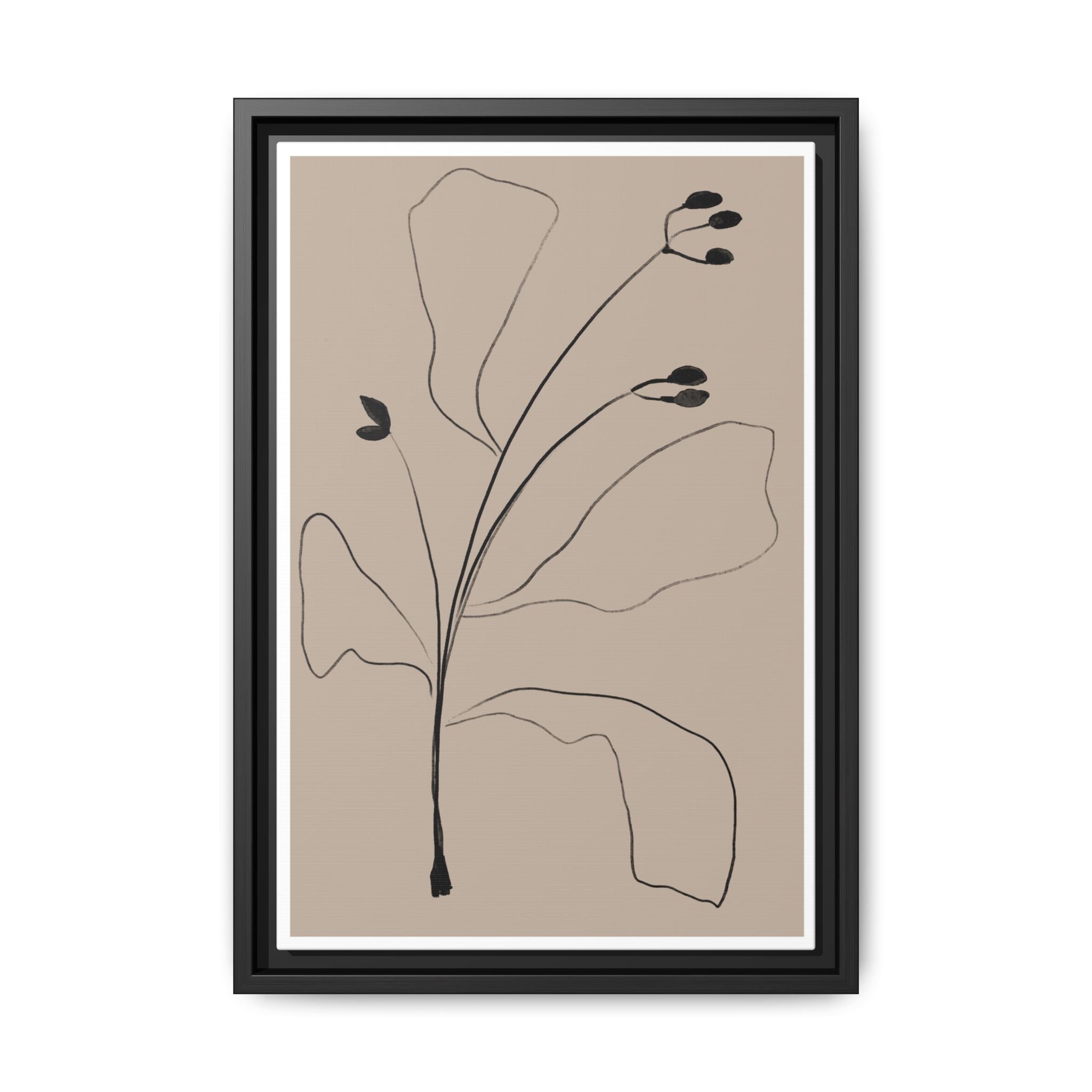Quiet Botanical Gesture - Framed
