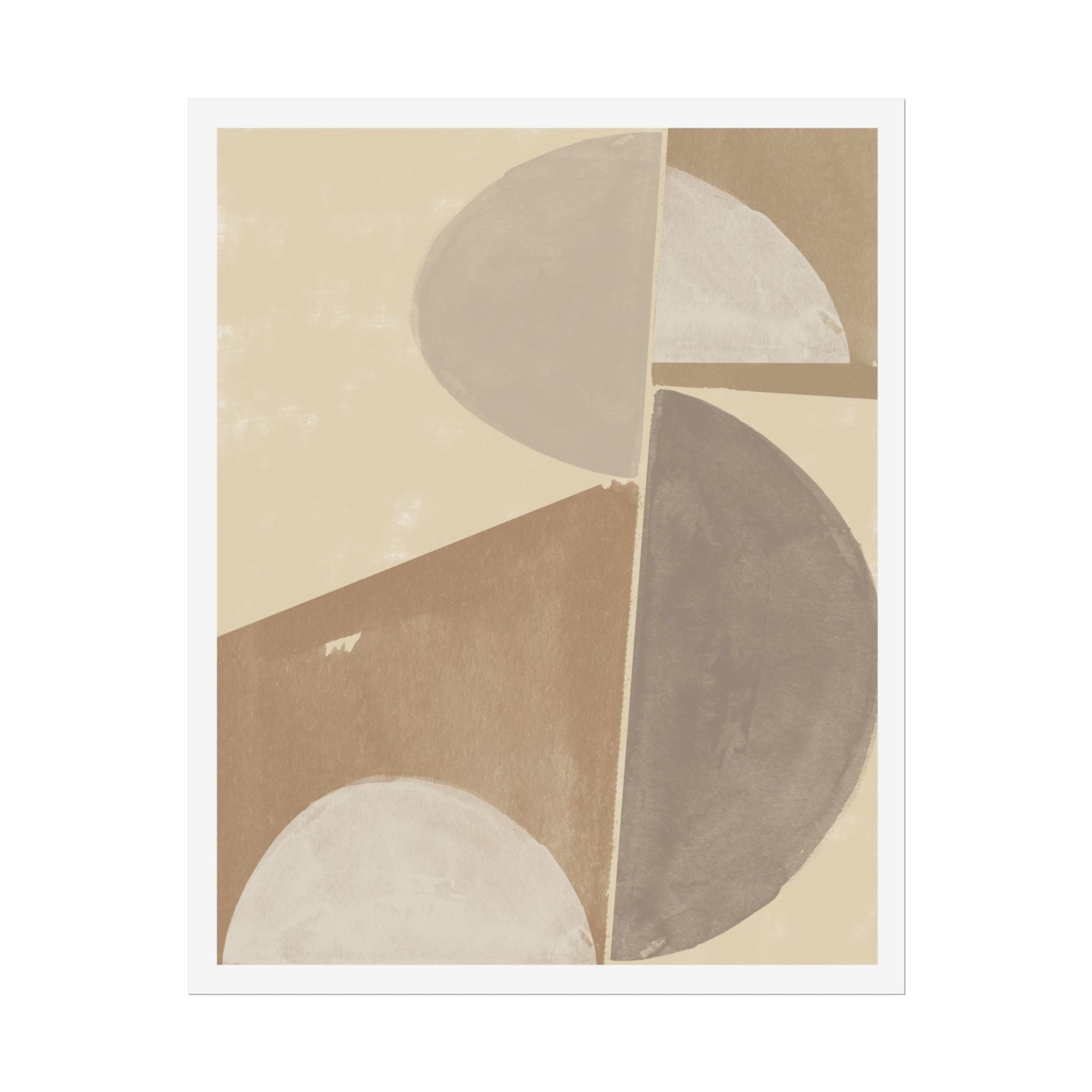 Desert Moon Geometry Echo - Poster