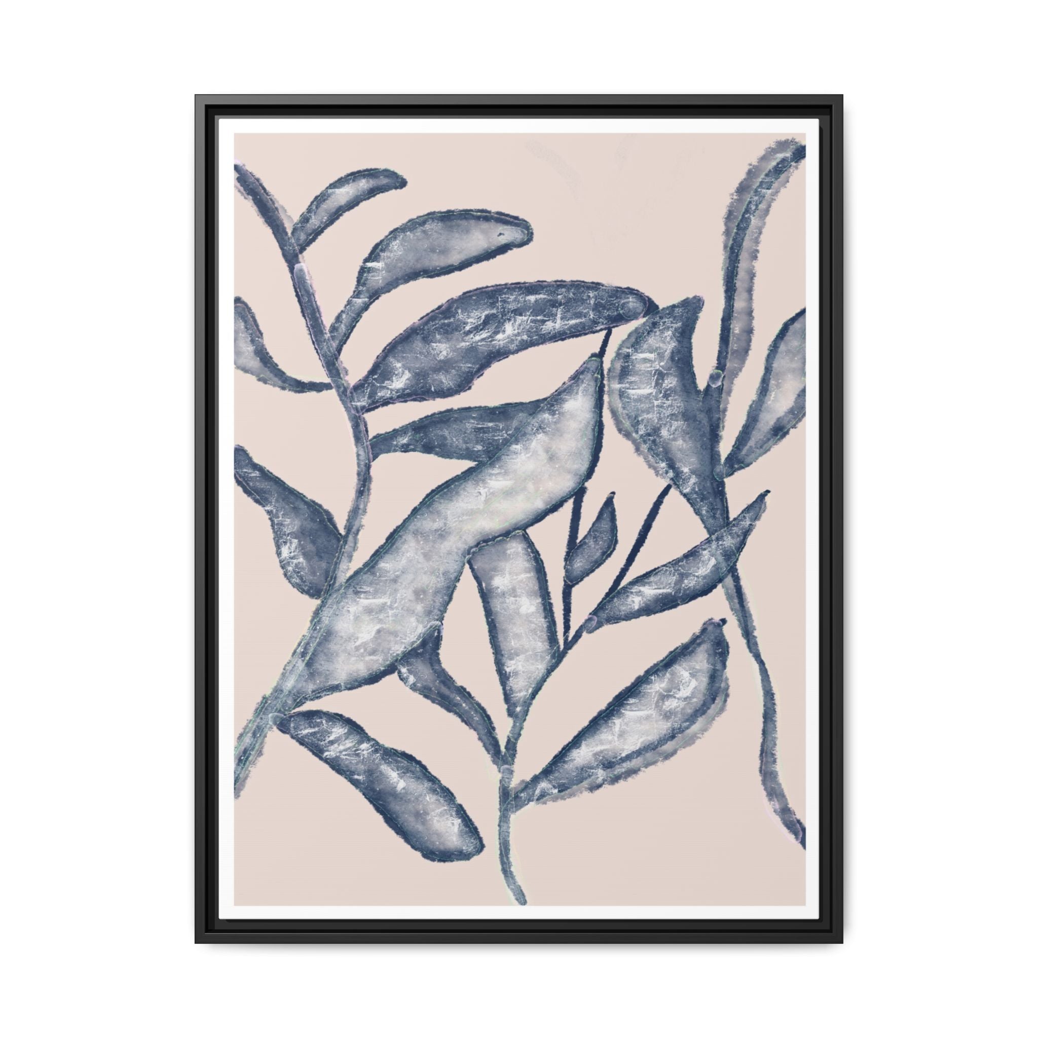 Moonlit Botanical Veil - Framed
