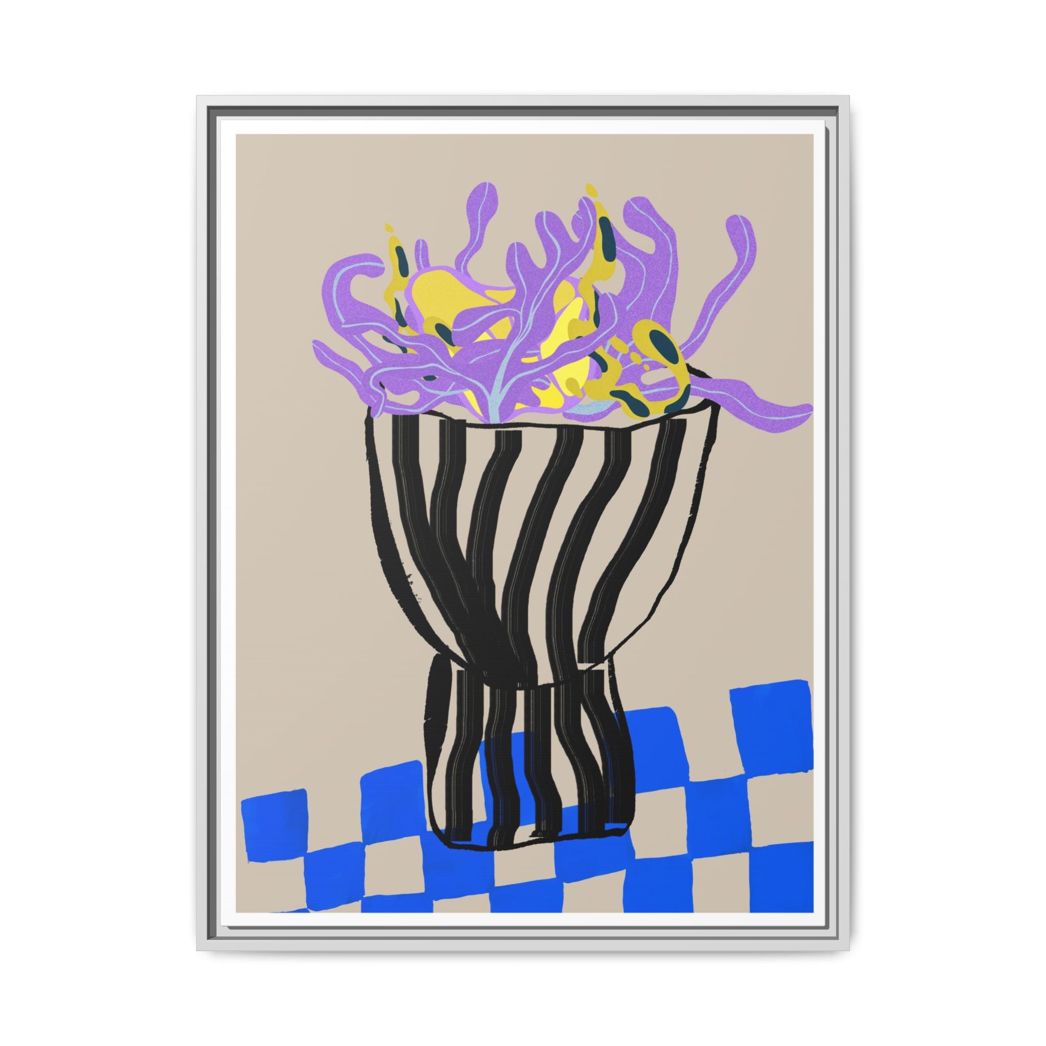 Lavender Coral Mirage - Framed
