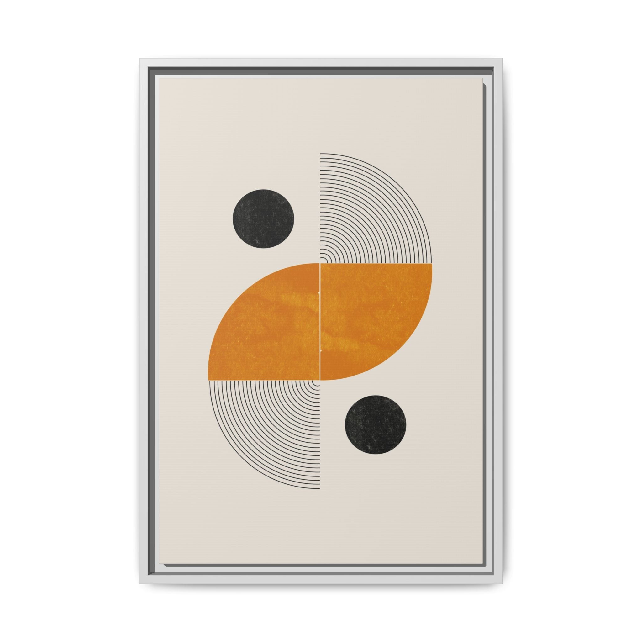 Amber Orbit Balance - Framed