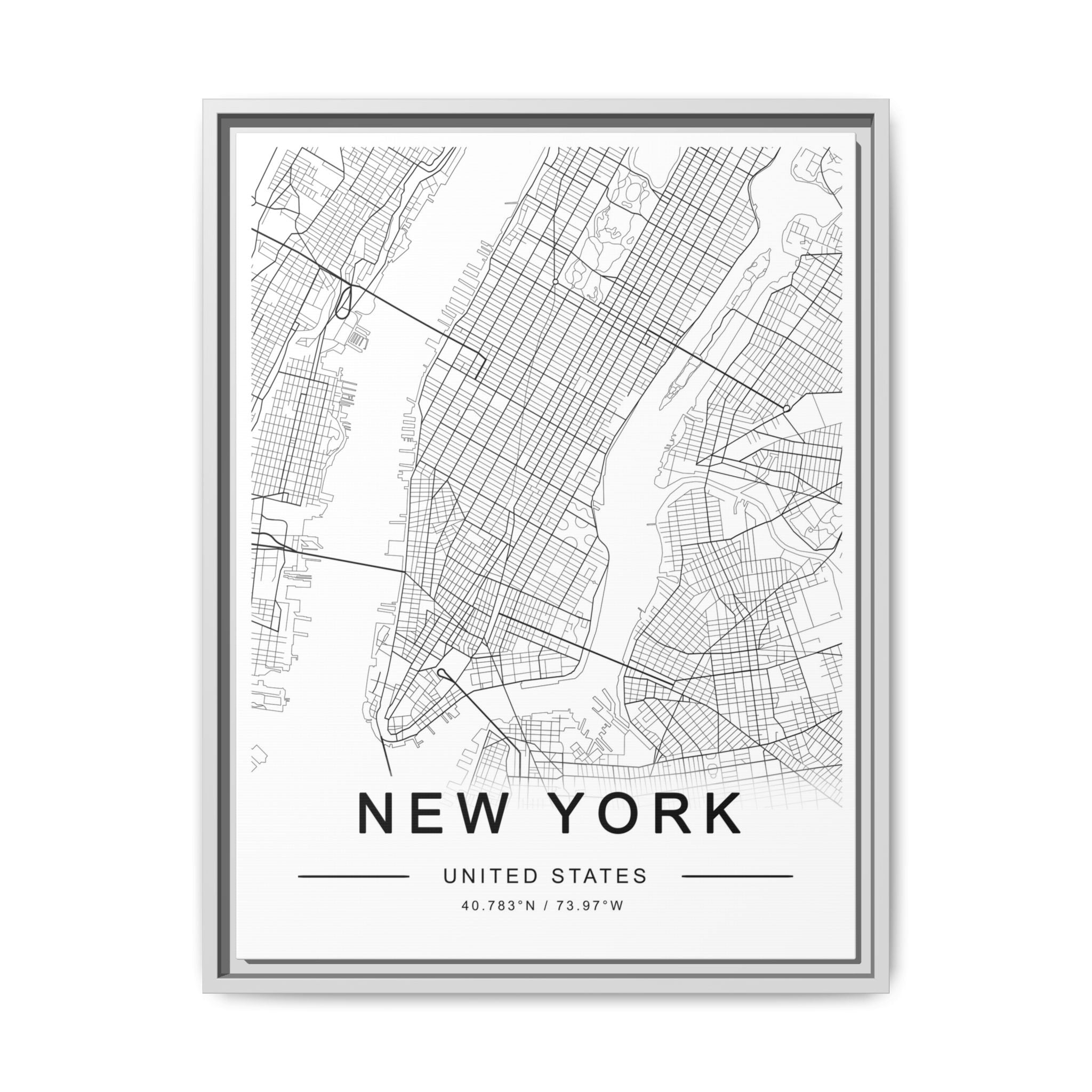 Metropolitan Gridline Reverie - Framed