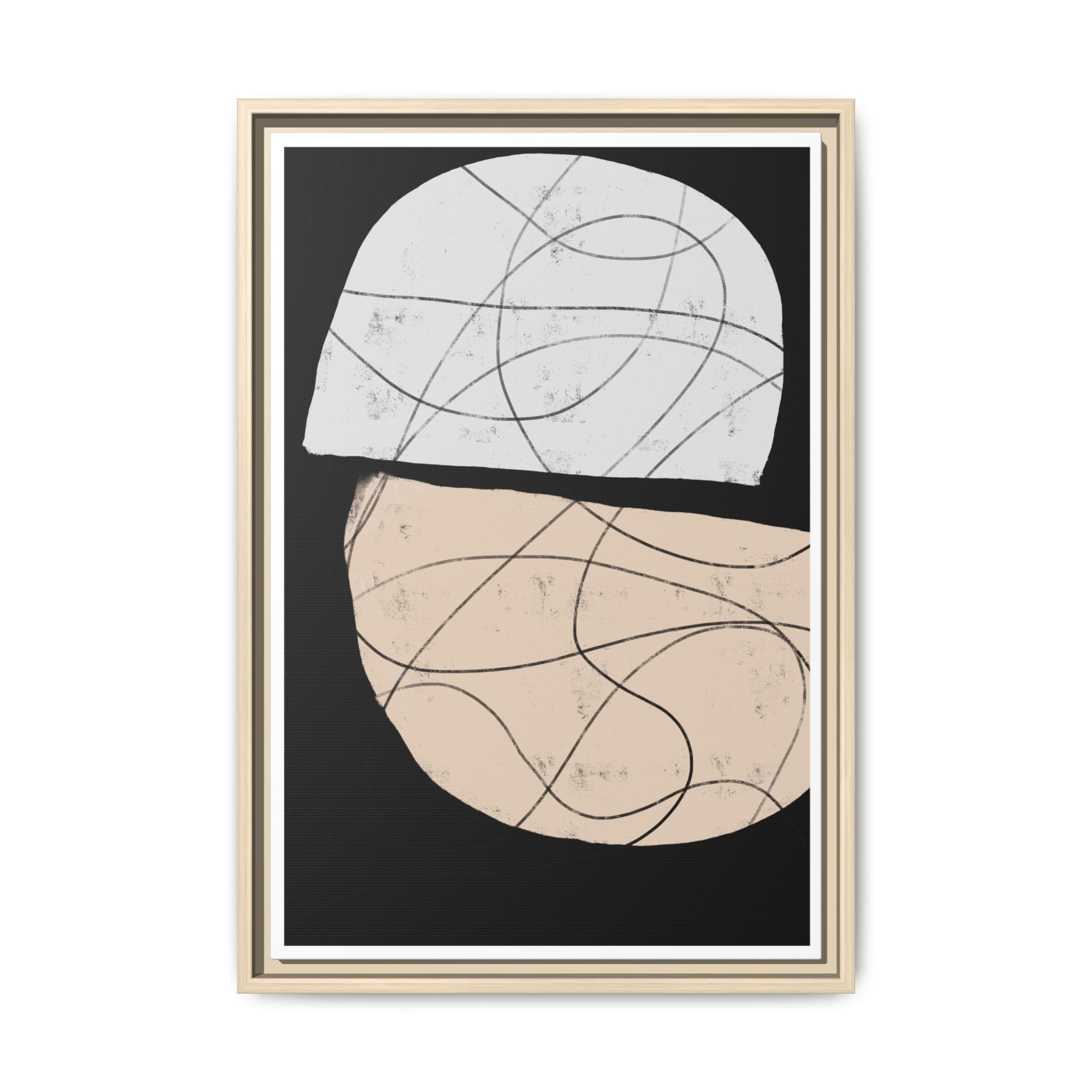 Nocturne Orbit Lines - Framed