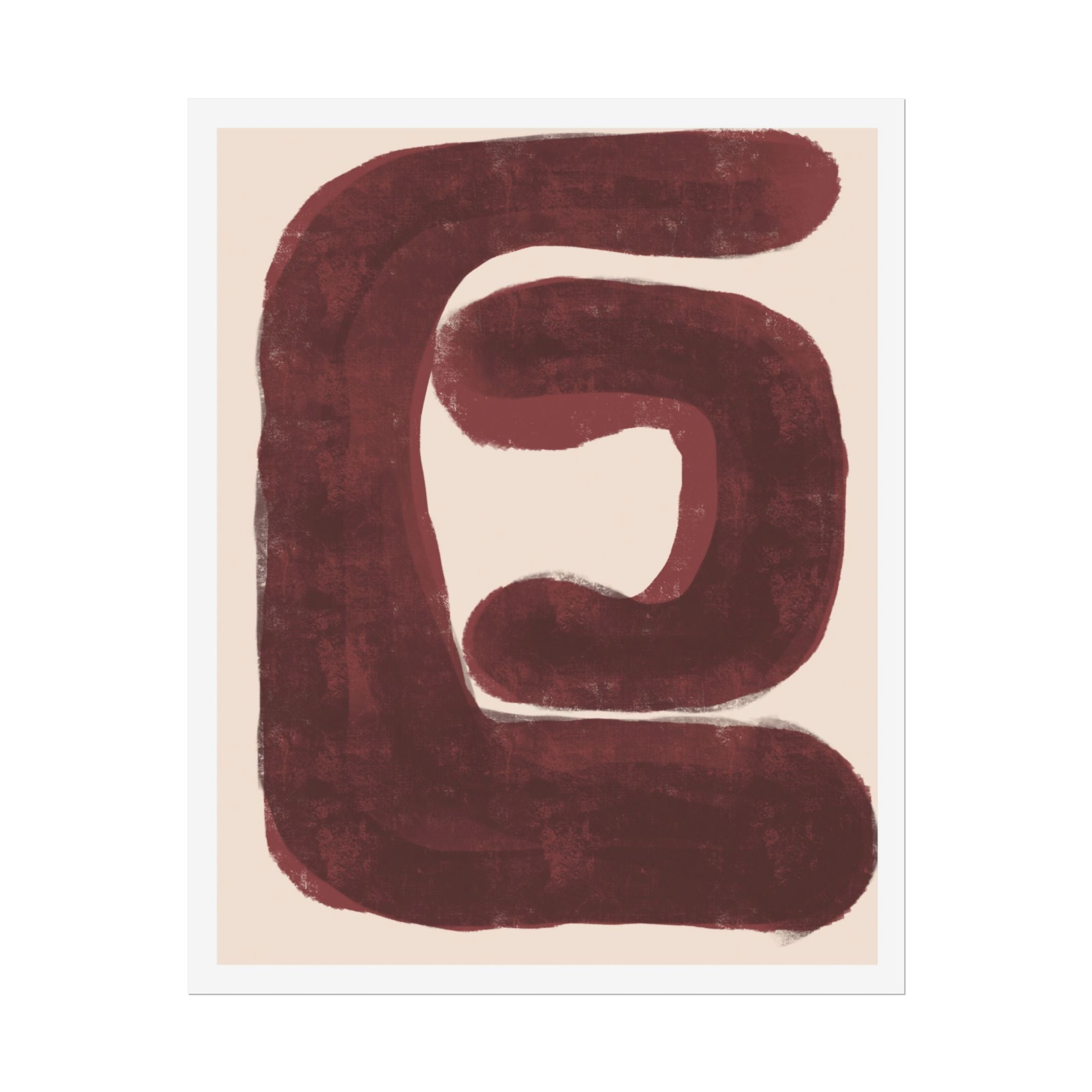 Burgundy Echo Form - Poster
