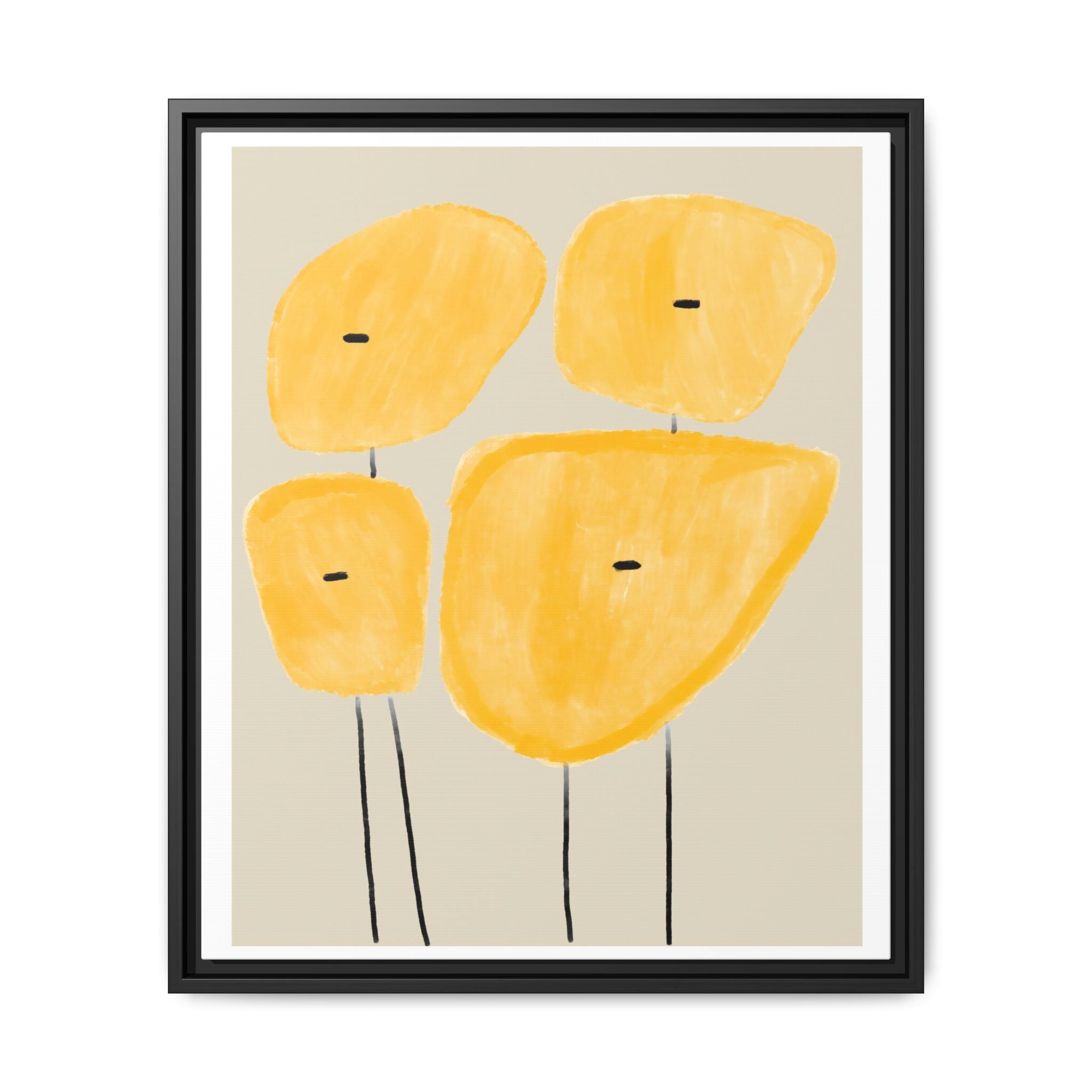 Golden Meadow Figures - Framed