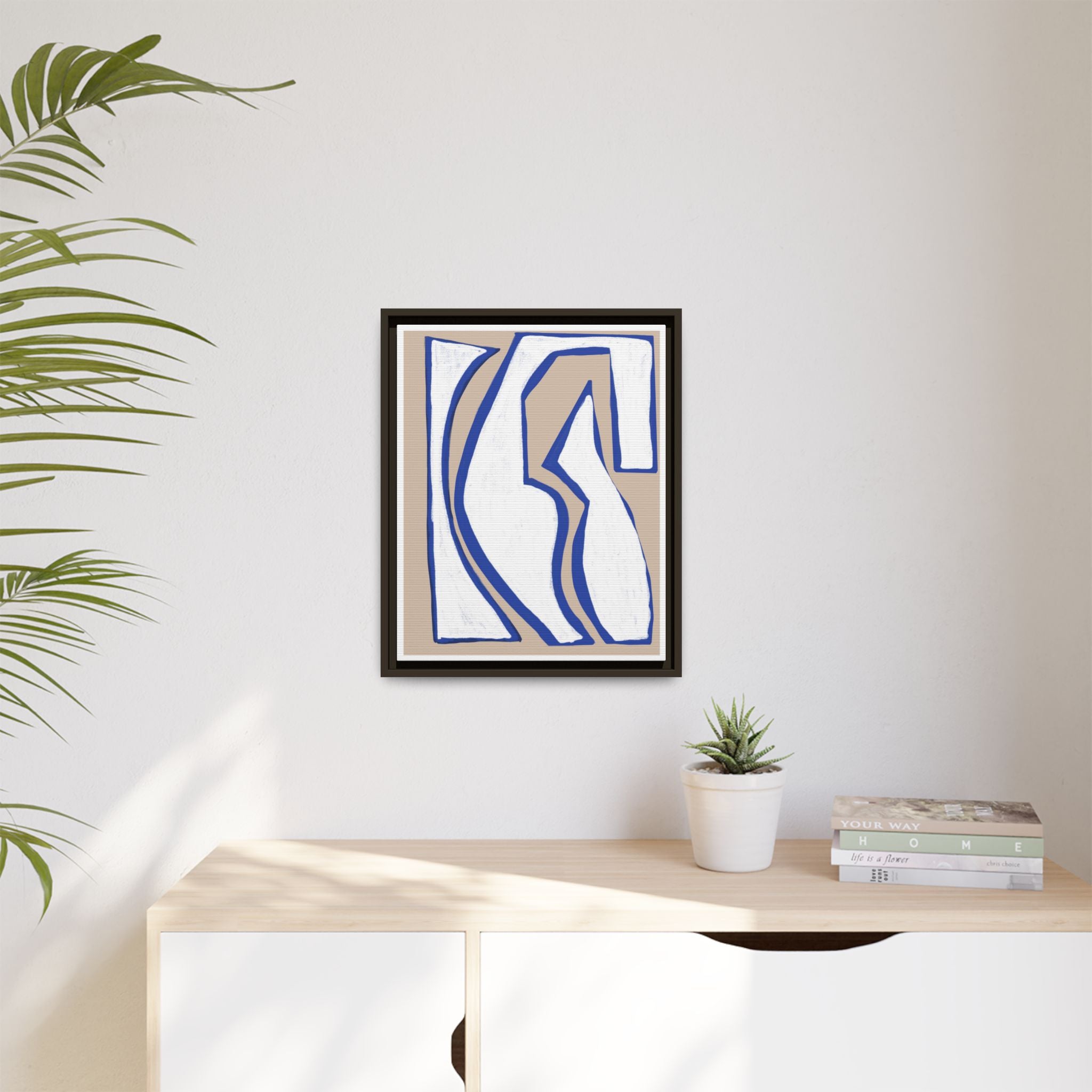 Cobalt Form Continuum - Framed