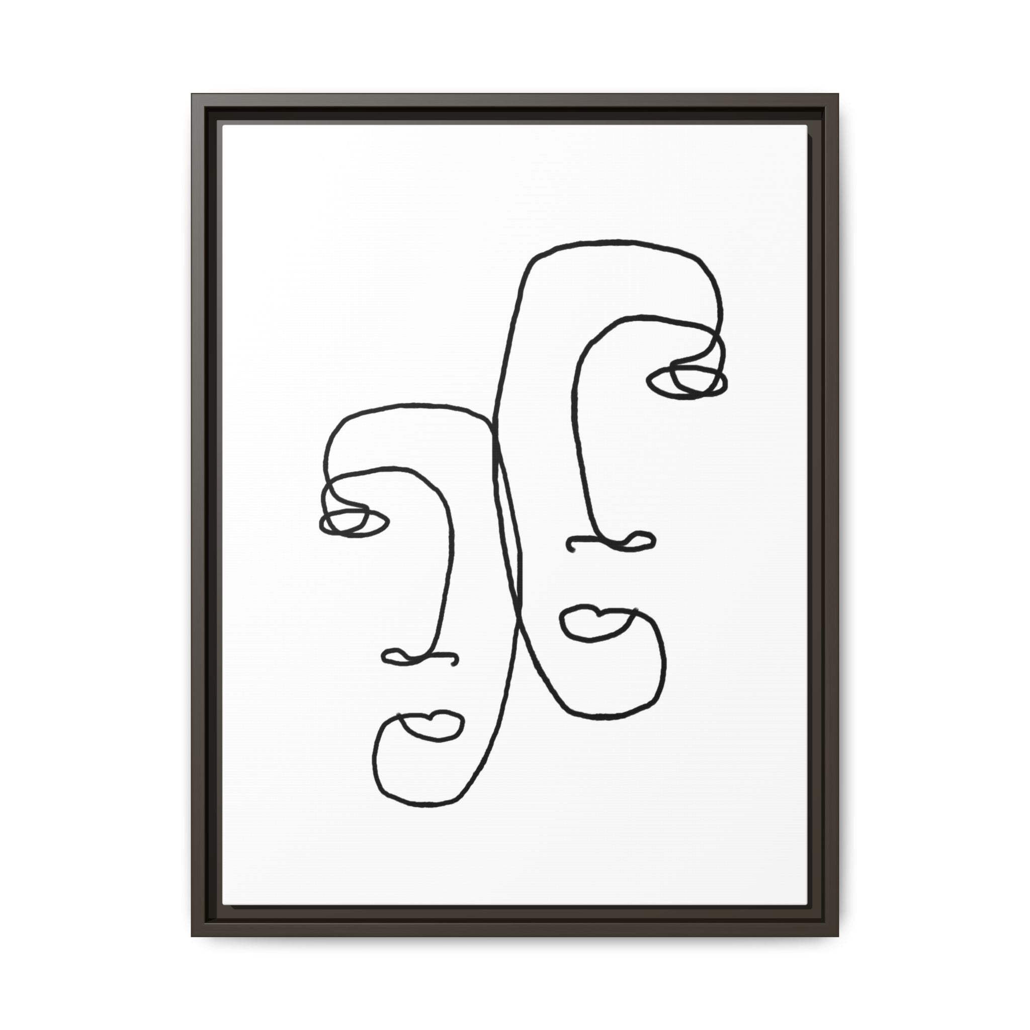 Silent Dual Reflections - Framed