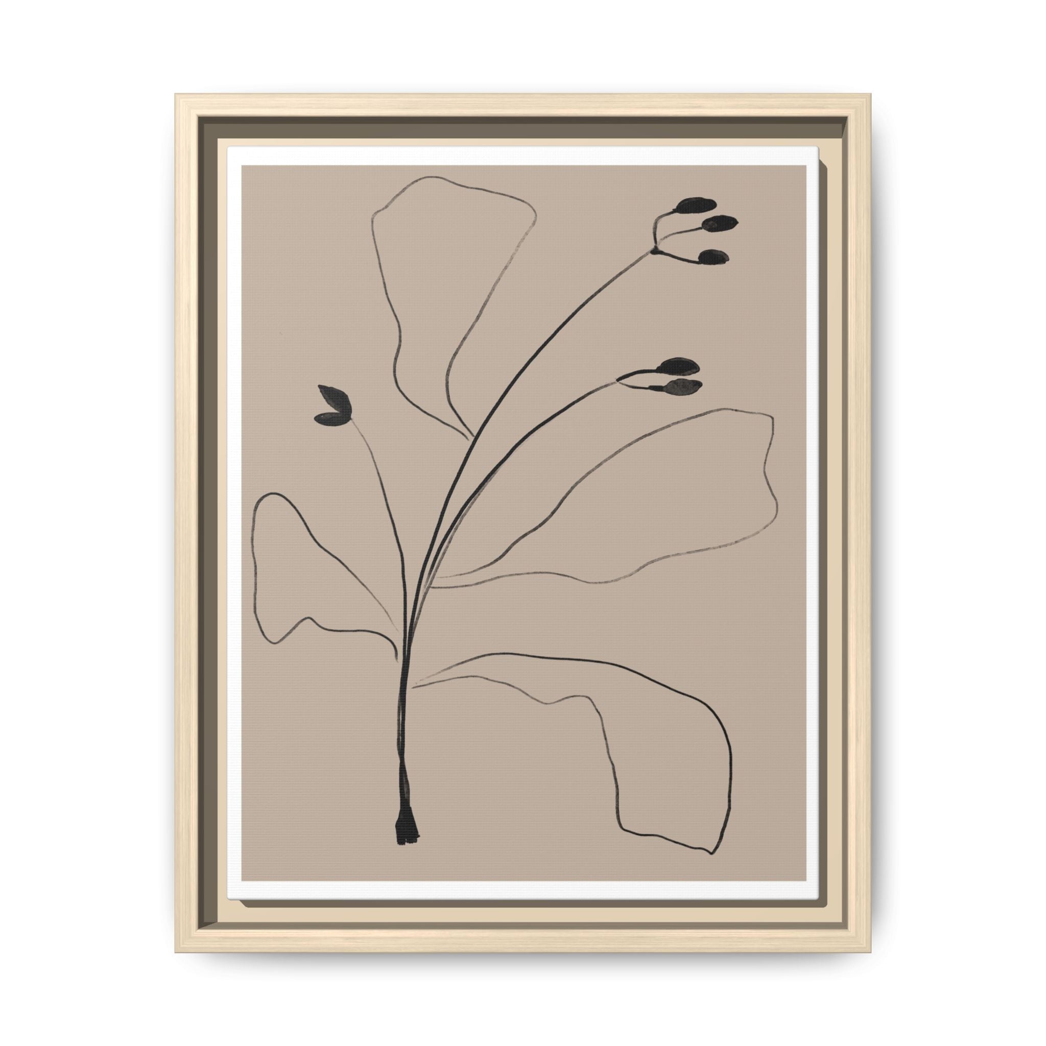 Quiet Botanical Gesture - Framed
