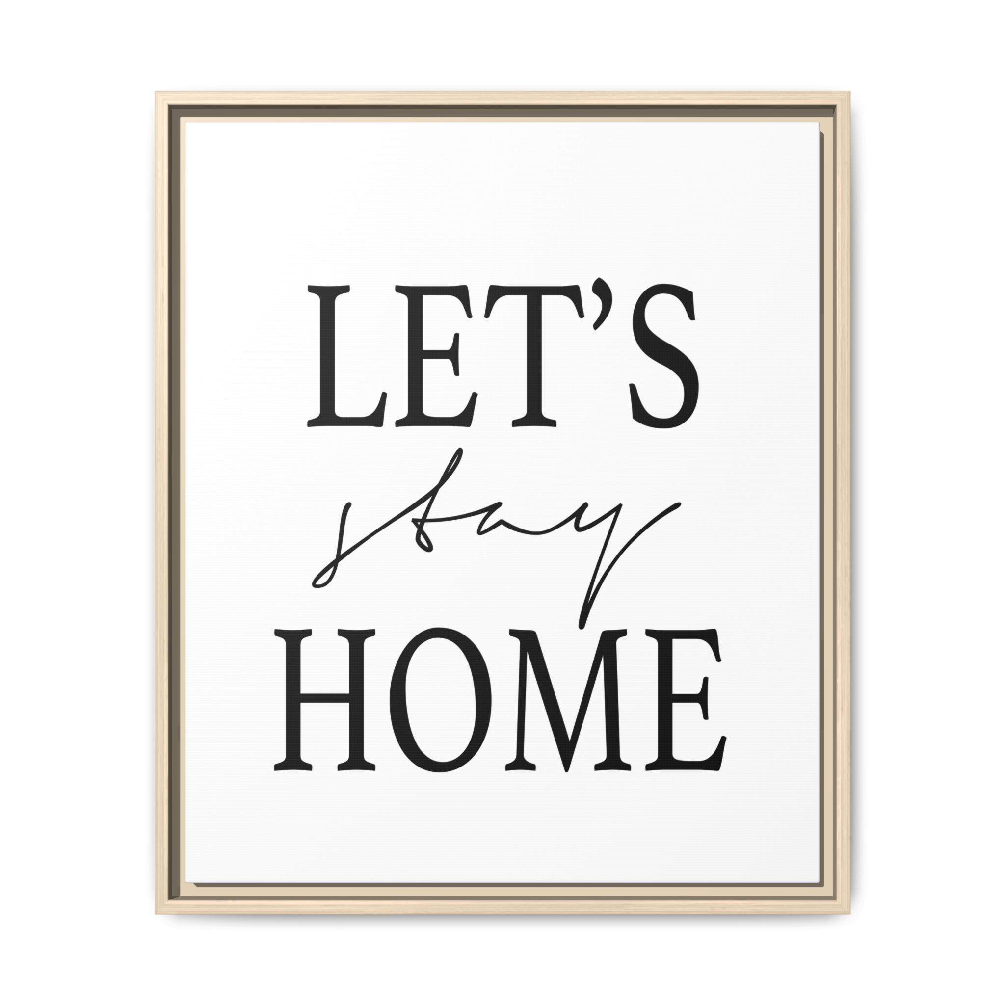Gentle Haven Typography Glow - Framed