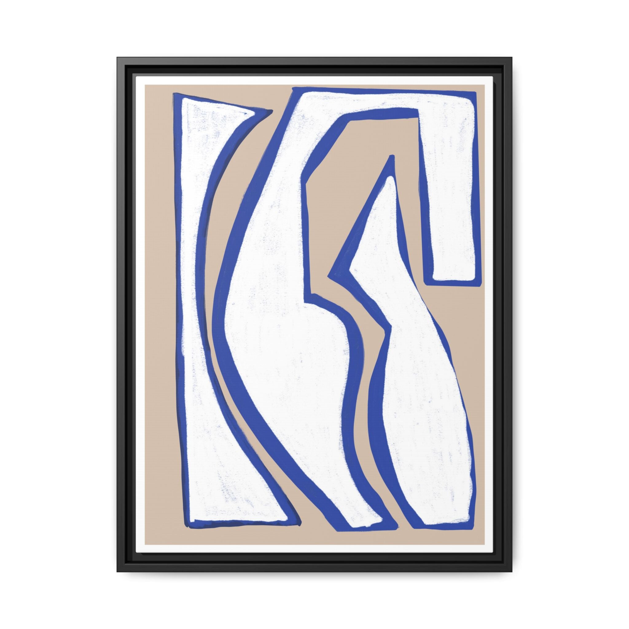 Cobalt Form Continuum - Framed