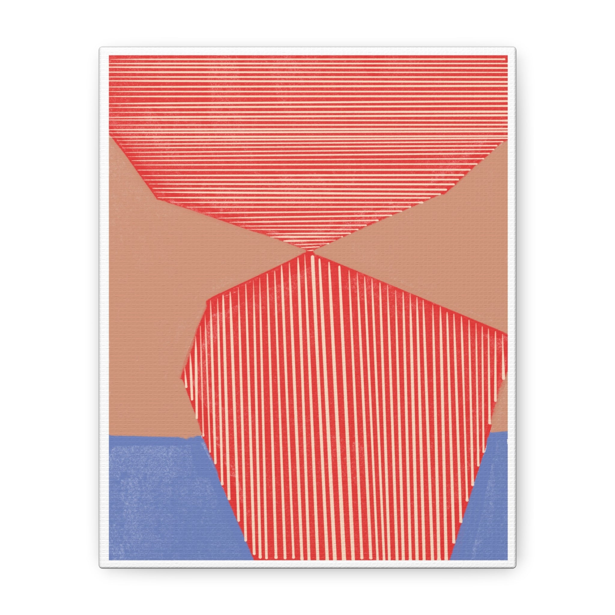 Crimson Axis Drift - Canvas