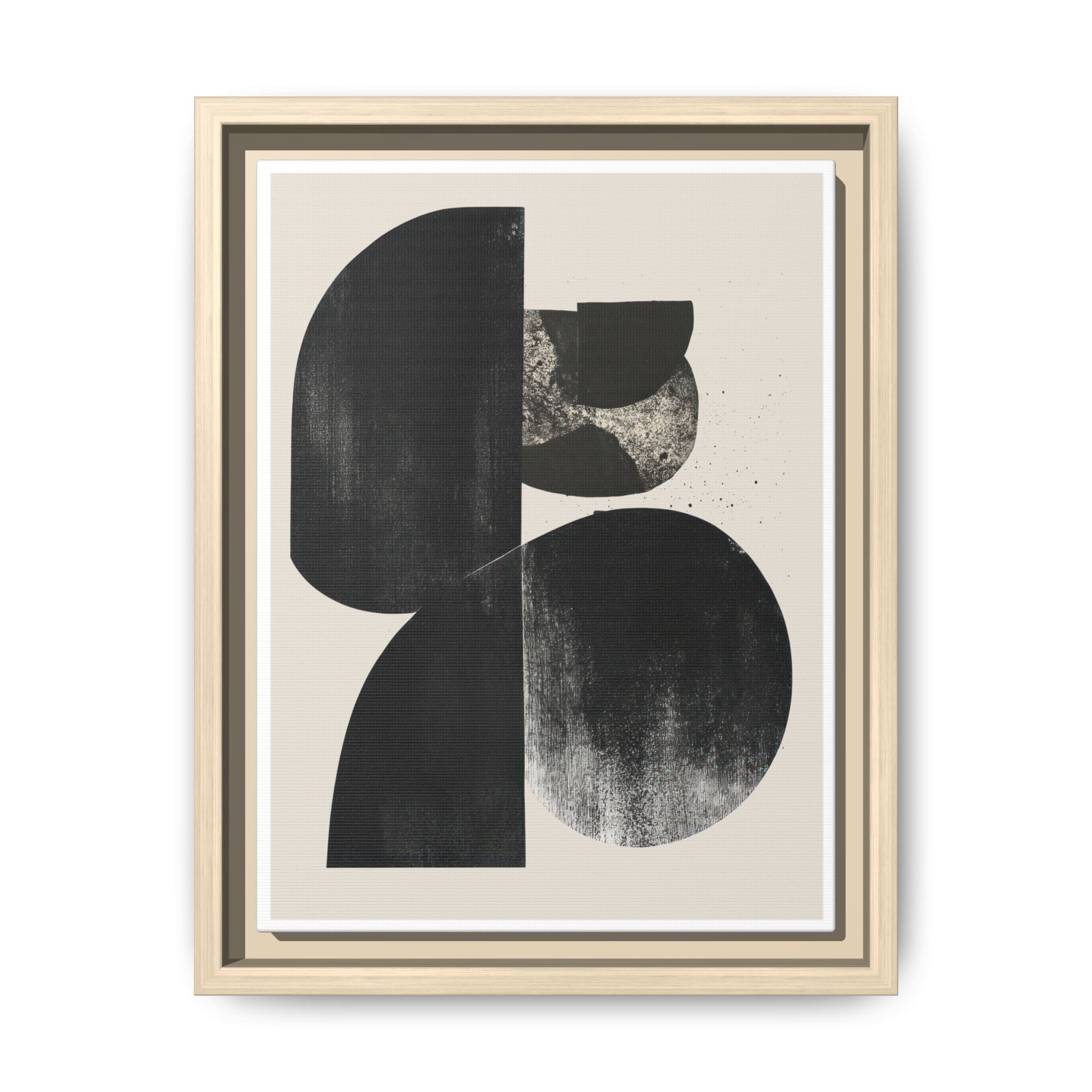Obsidian Drift Composition - Framed