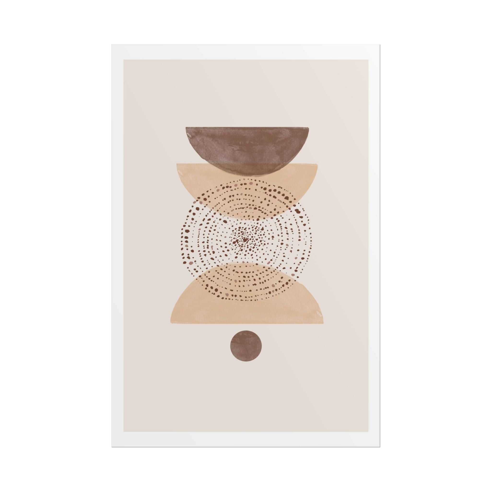 Terracotta Orbit Balance - Poster