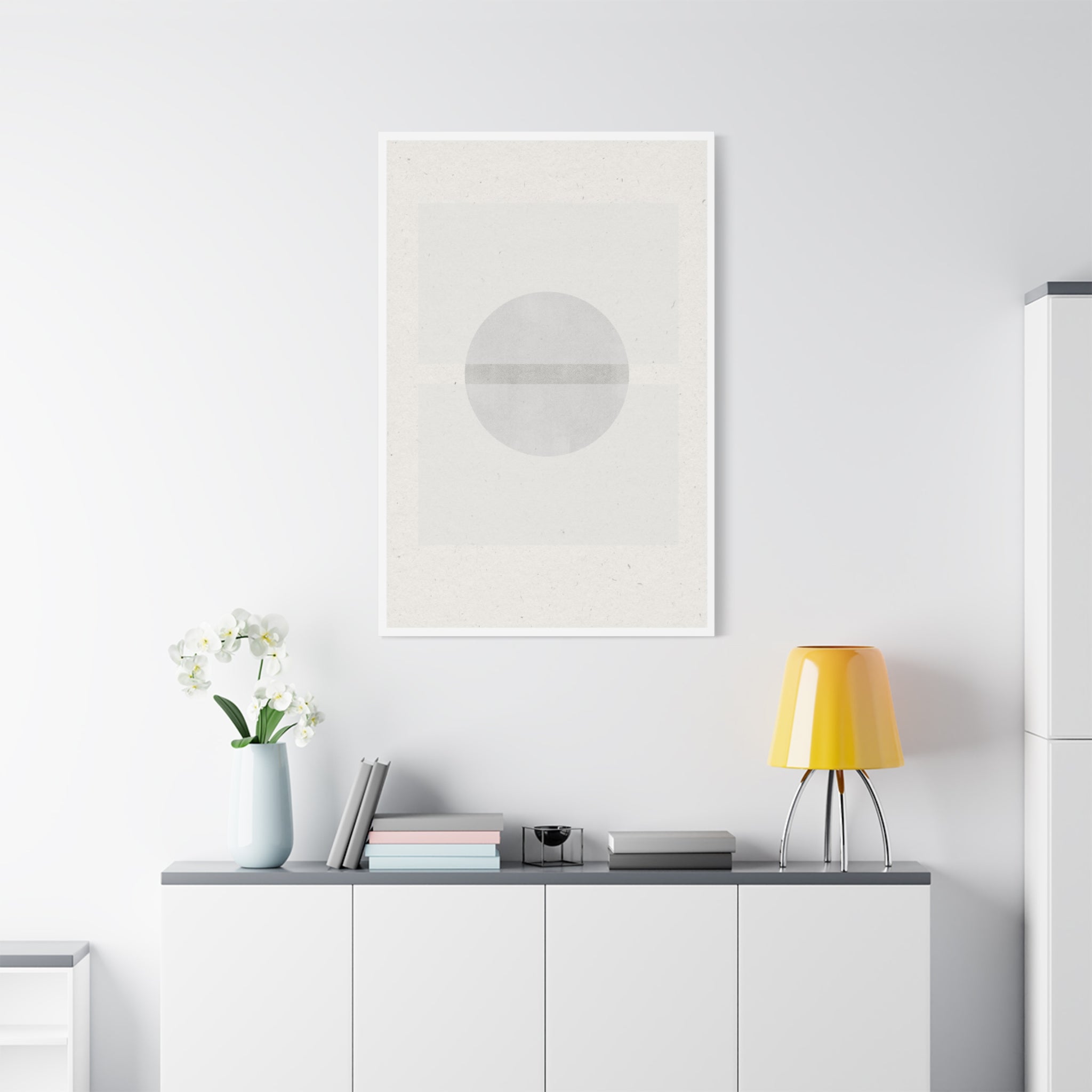 Silent Ivory Horizon - Canvas