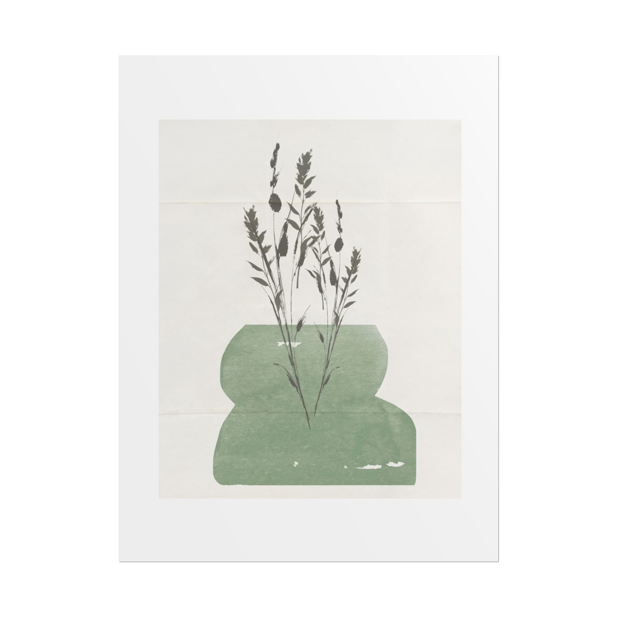 Sage Meadow Silhouette - Poster
