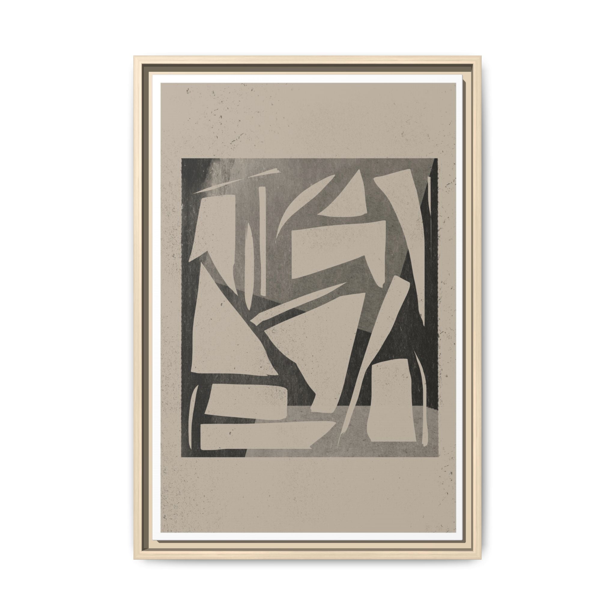 Shadow Fragment Rhythm Study - Framed