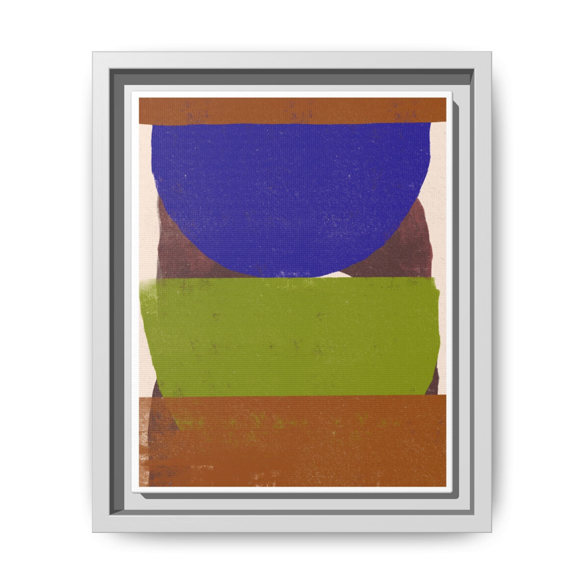 Cobalt Meadow Horizon - Framed