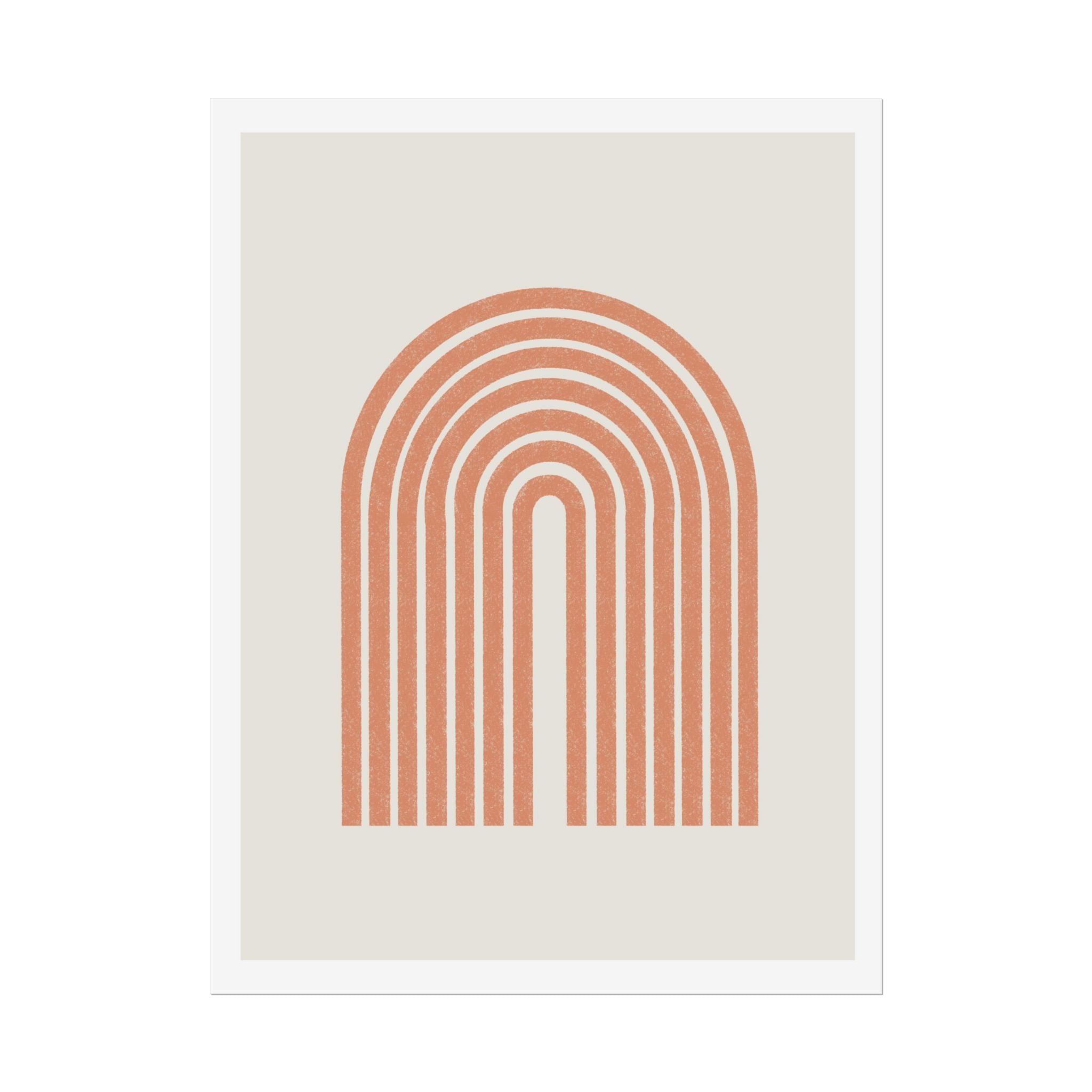 Terracotta Arc Whisper - Poster