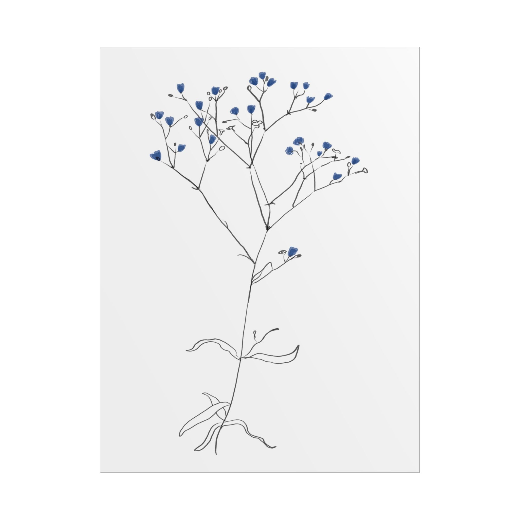 Blue Meadow Whisper - Poster