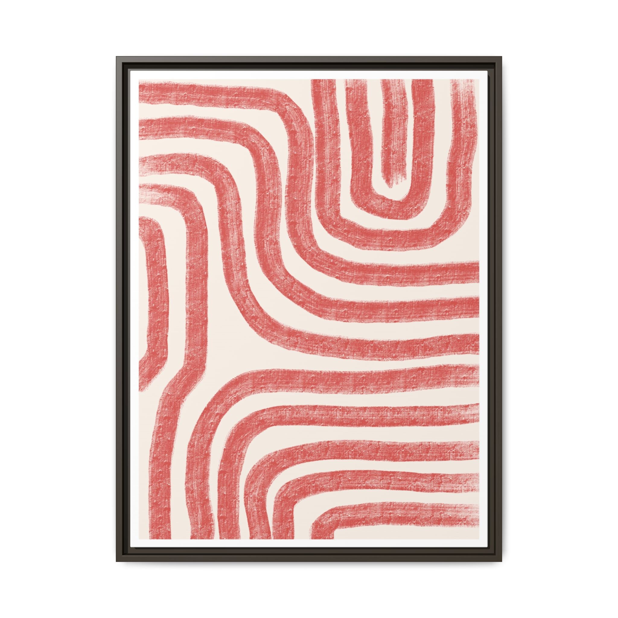 Coral Drift Pathways - Framed
