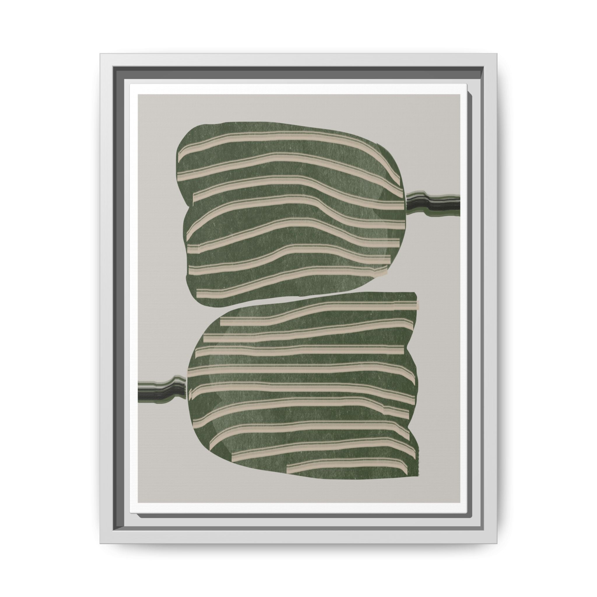Verdant Echo Layers - Framed