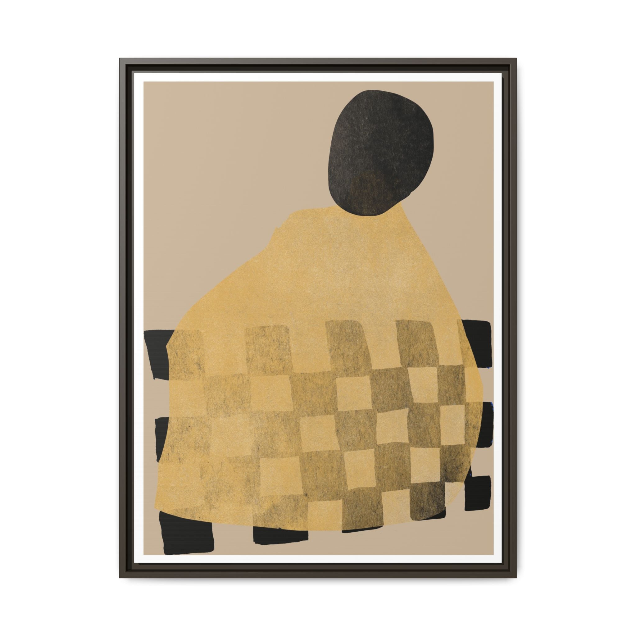 Golden Hearth Pattern Drift - Framed