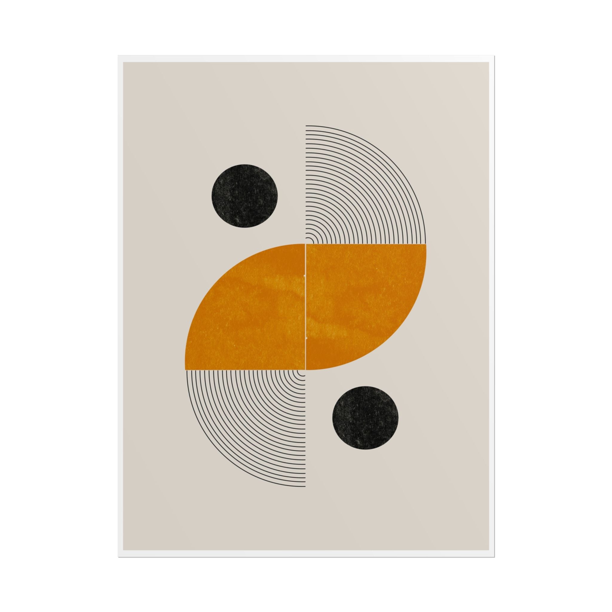 Amber Orbit Balance - Poster