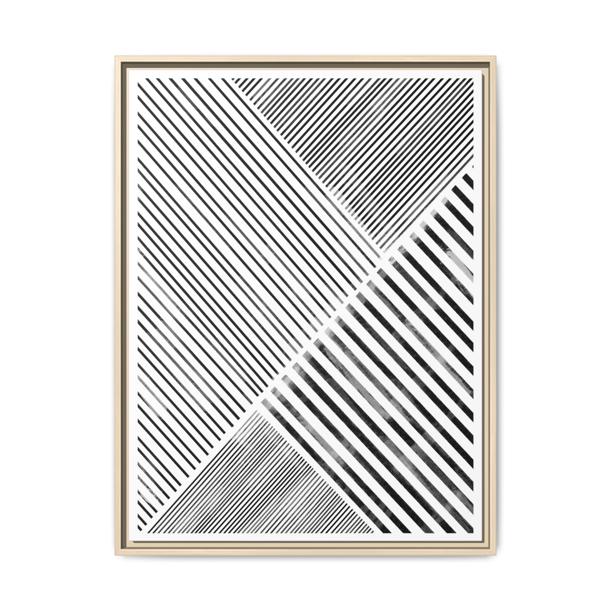 Monochrome Motion Angles - Framed