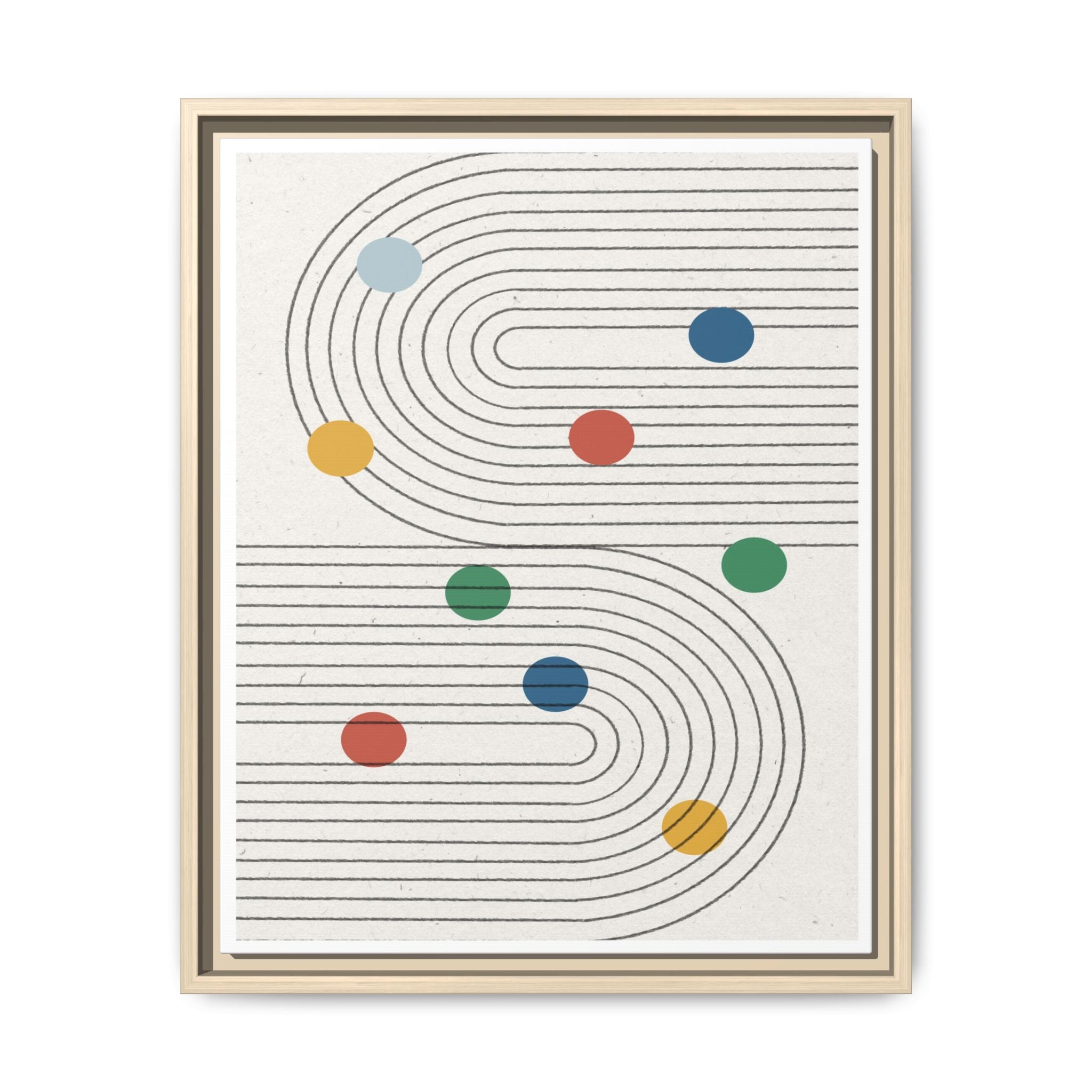 Retro Orbit Pathways - Framed