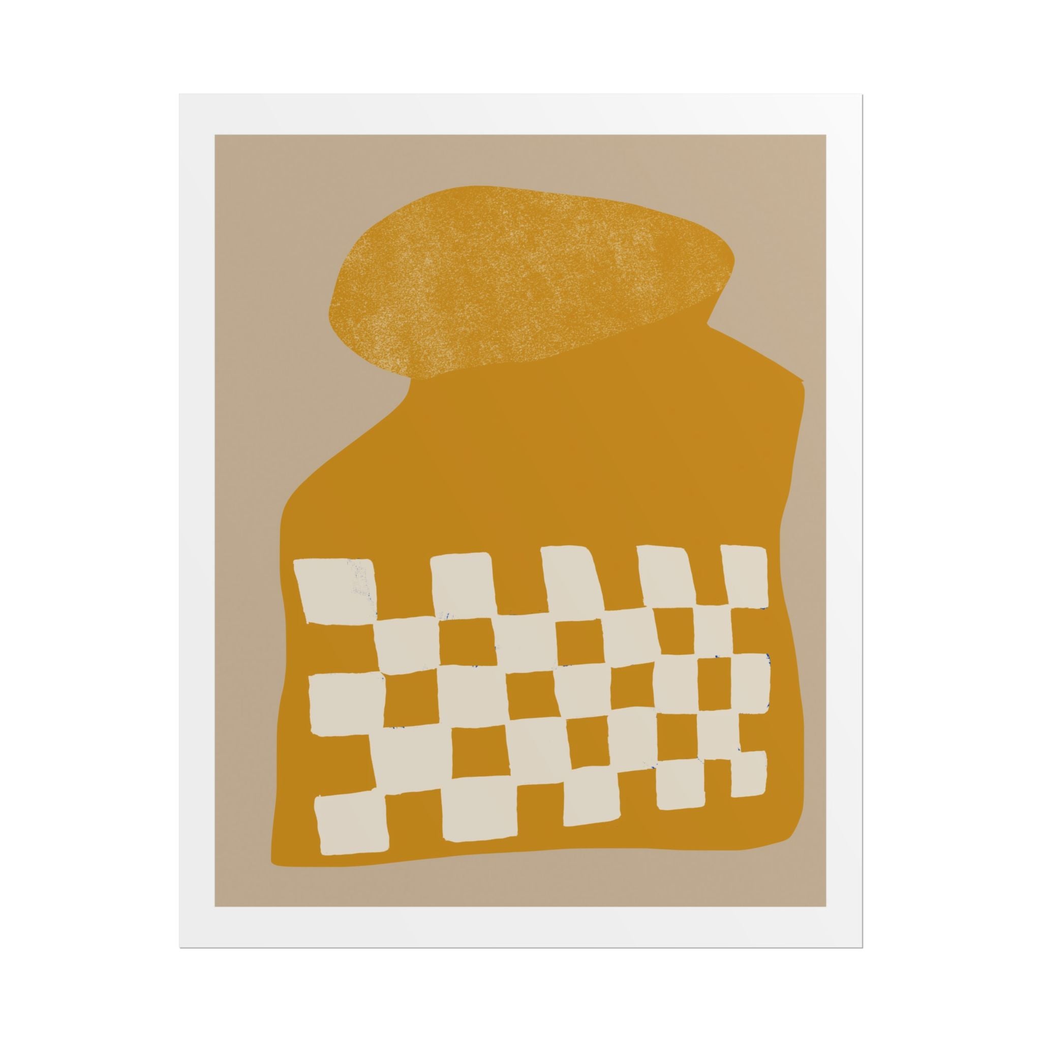 Golden Mosaic Bloom - Poster