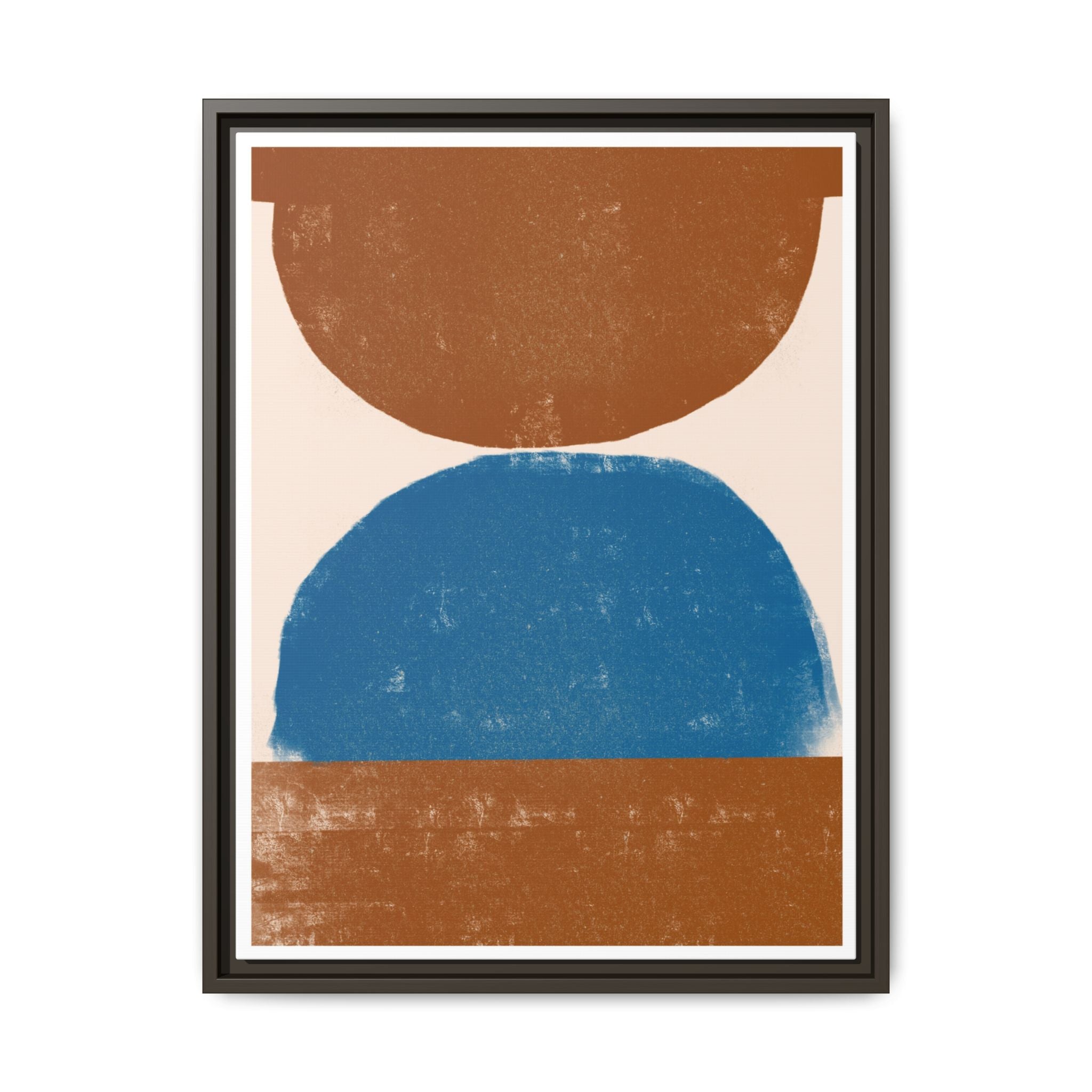 Cobalt Ember Equilibrium - Framed